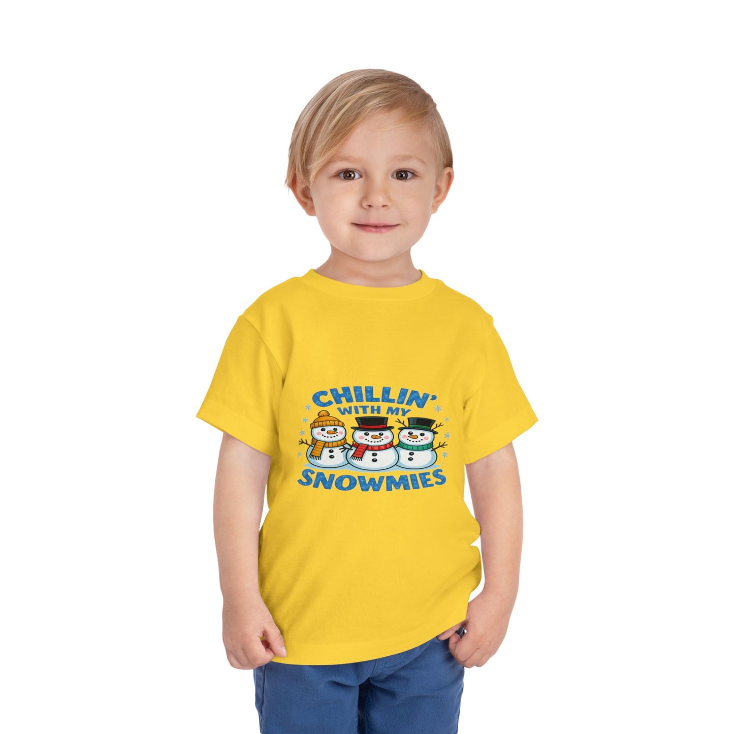 Chillin' with My Snowmies Toddler Christmas Tee