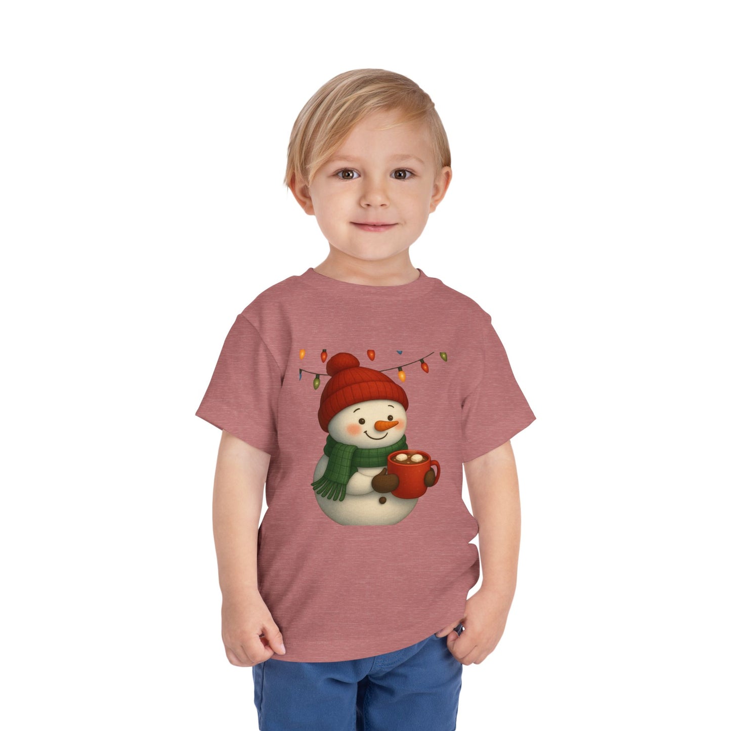 Snowman & Hot Chocolate Toddler Christmas Tee