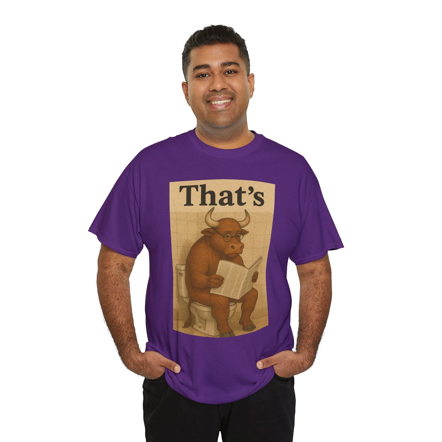 Bull on Toilet Unisex Tee