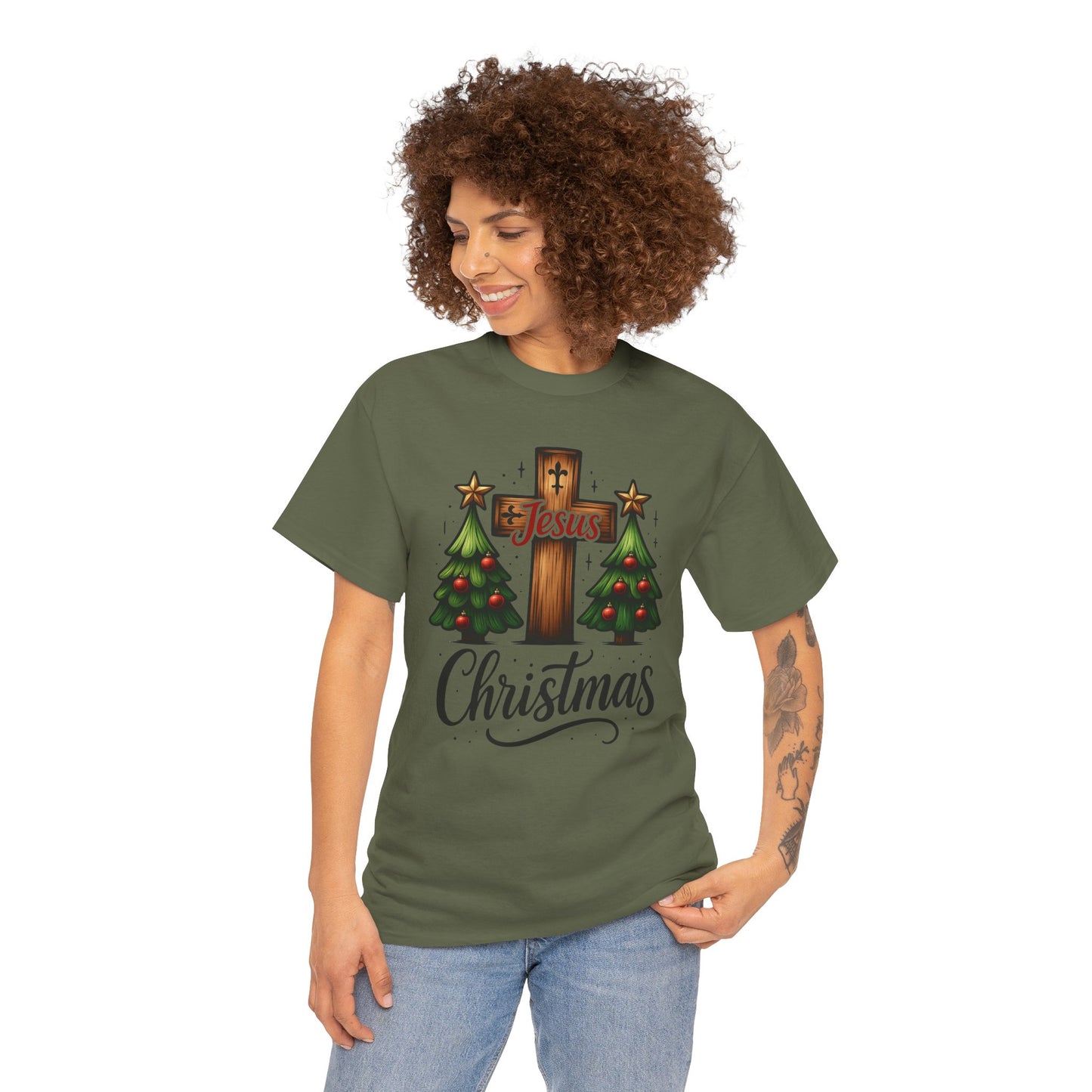 Christmas Cross Unisex Tee