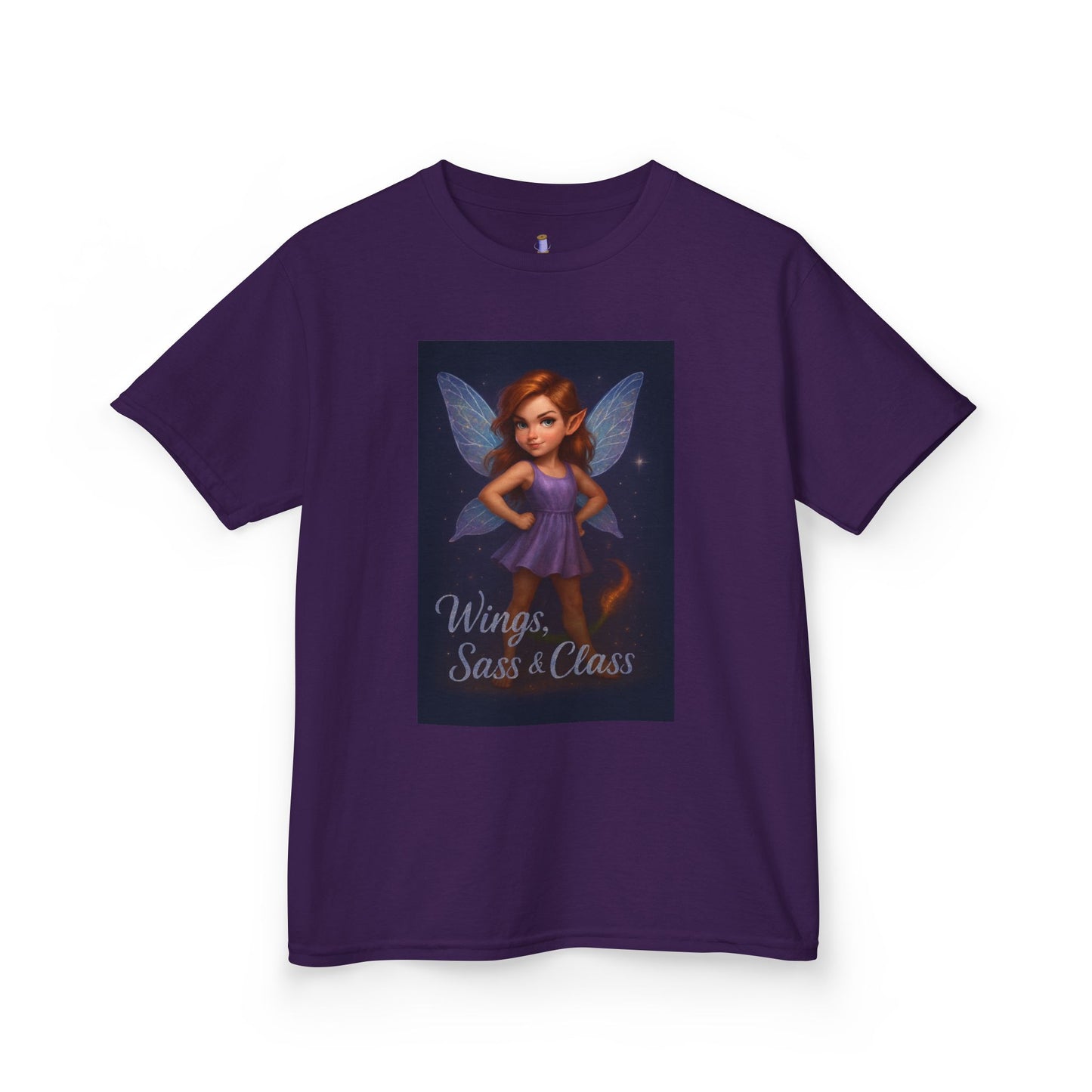 Whimsical Fairy Kids Tee, Magical Gift for Birthdays, Playdates, Dance Class, Cute Summer Shirt, Wings Sass & Class