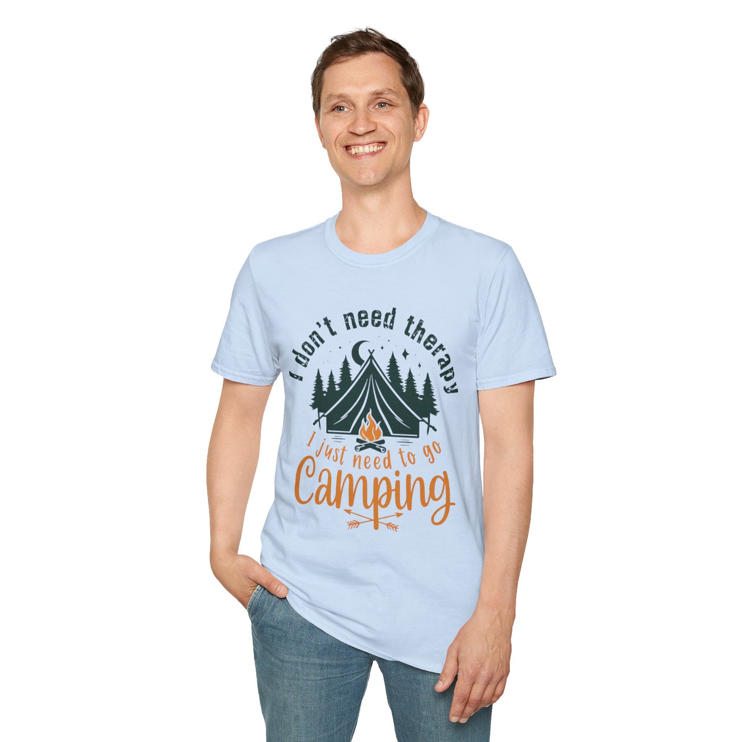 Camping Therapy Unisex T-Shirt | Outdoor Enthusiast Gift | Nature Lover Tee | Adventure Shirt | Camping Apparel