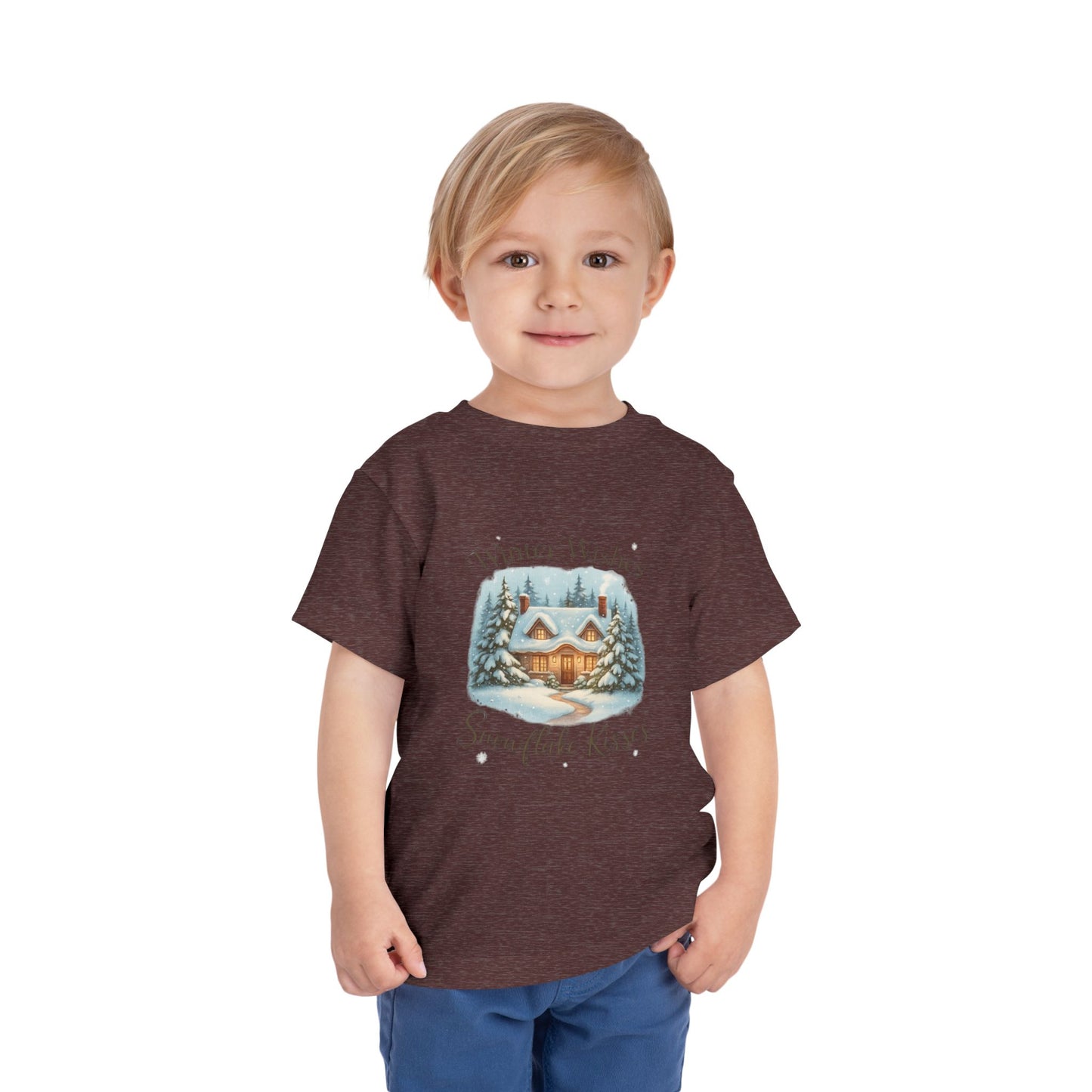 Winter Wishes Cottage Christmas Tee - Toddler Holiday