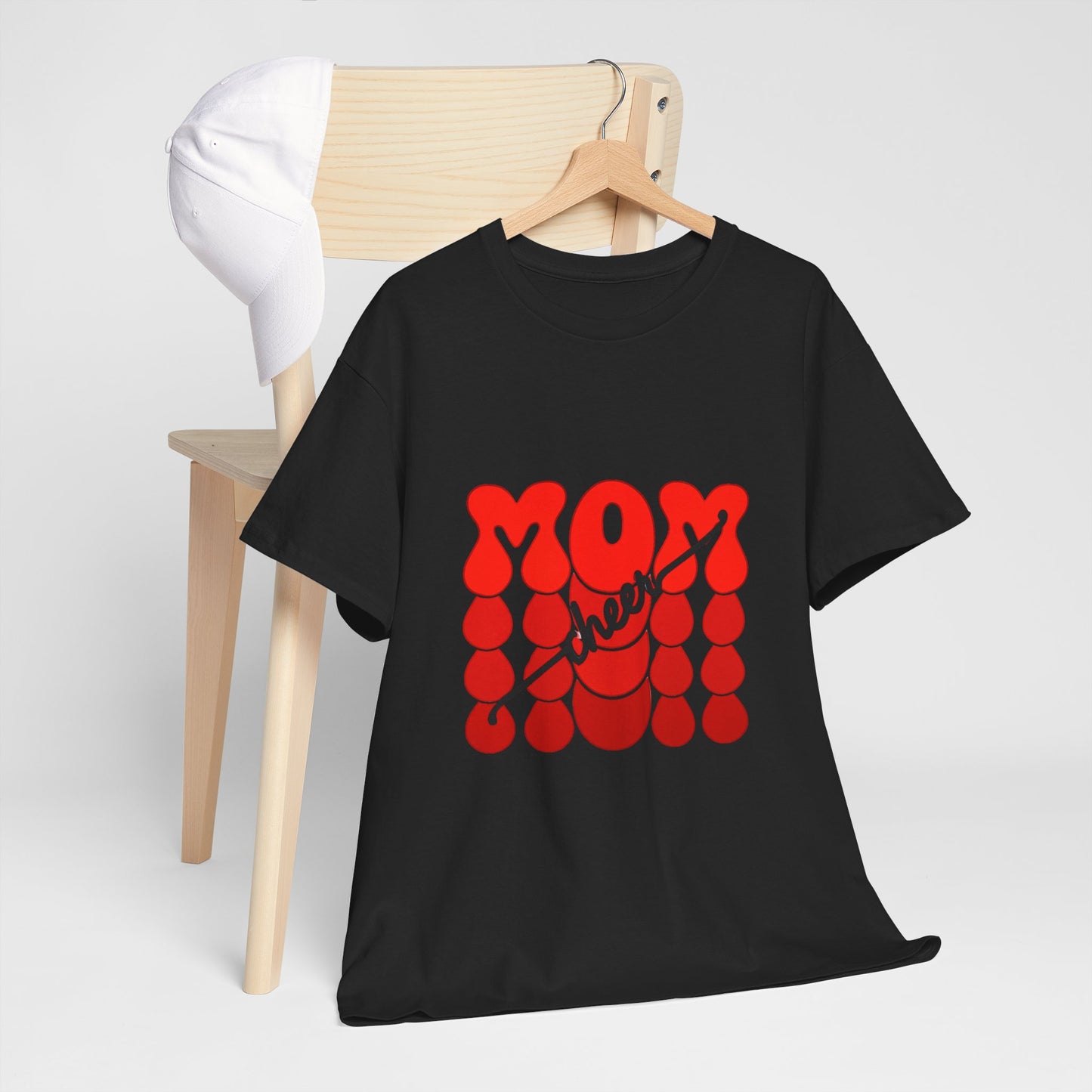 Retro Mom Cheer Tee – Bold Support & Spirit Shirt