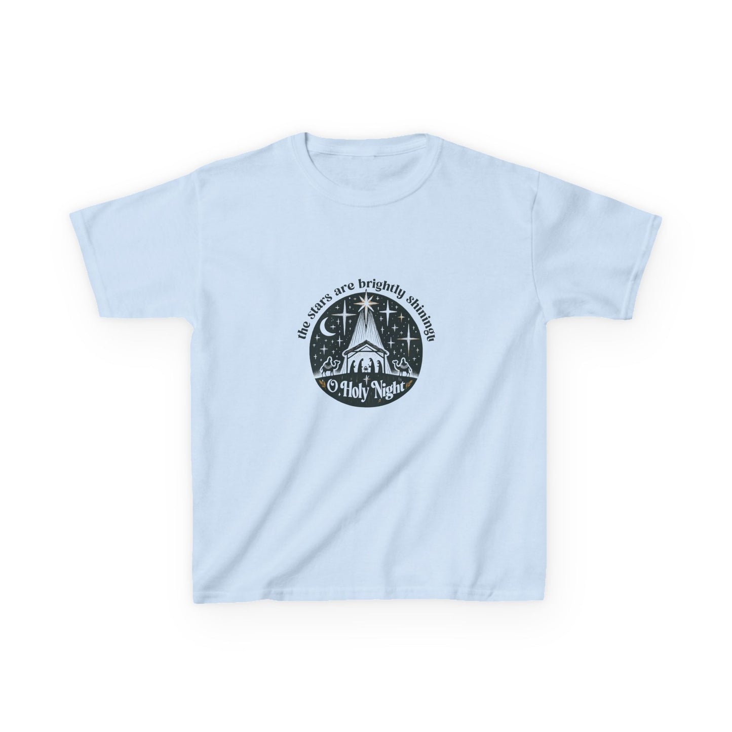 O Holy Night Nativity Dinosaur Christmas Tee