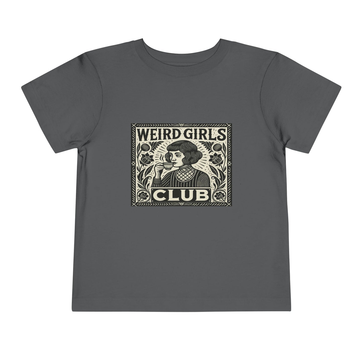 Weird Girls Club Tee - Vintage Linocut Christmas