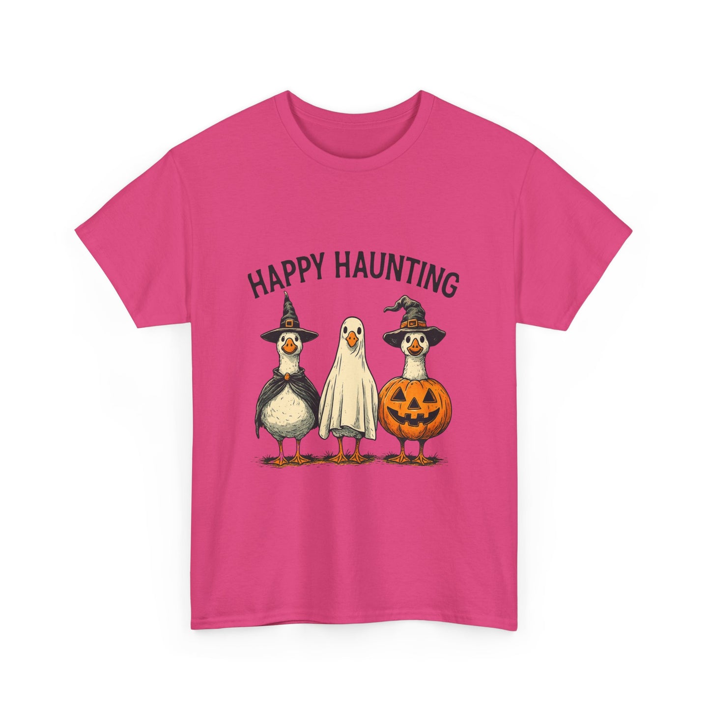 Happy Haunting Geese Halloween Tee
