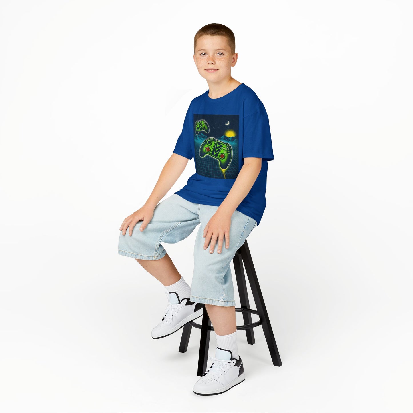 Retro Gamer Kids Tee, Stylish Children's T-Shirt, Video Game Shirt, Fun Birthday Gift, Cool Summer Outfit