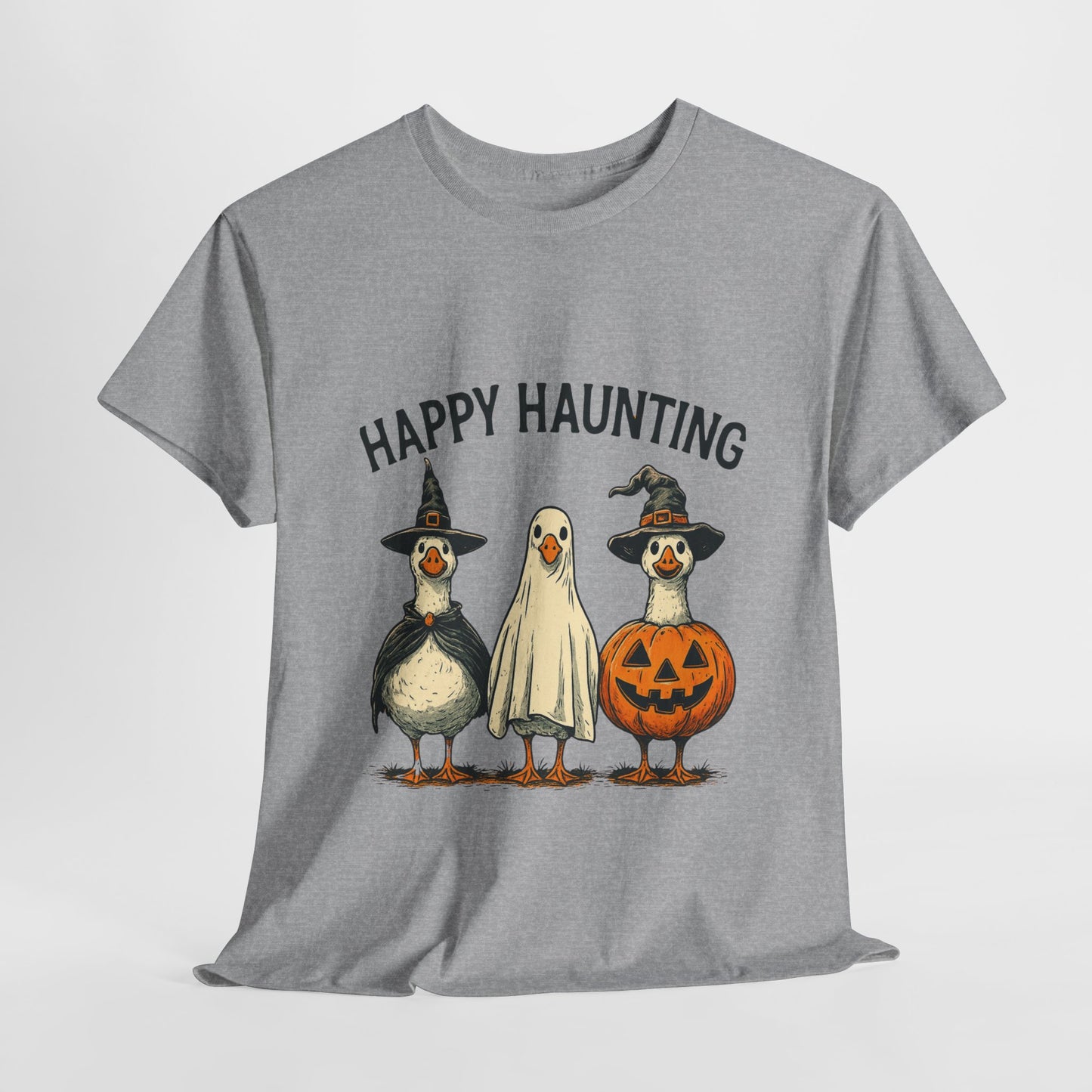 Happy Haunting Geese Halloween Tee