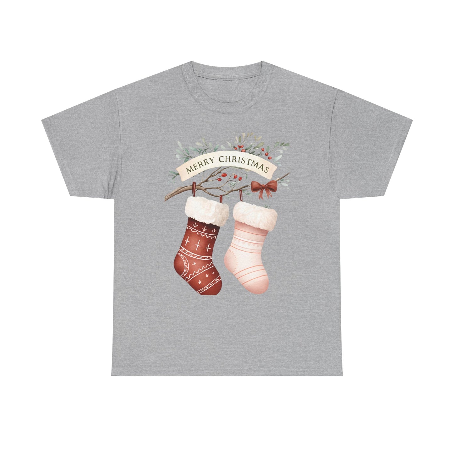 Watercolor Christmas Stocking Tee - Hope & Love