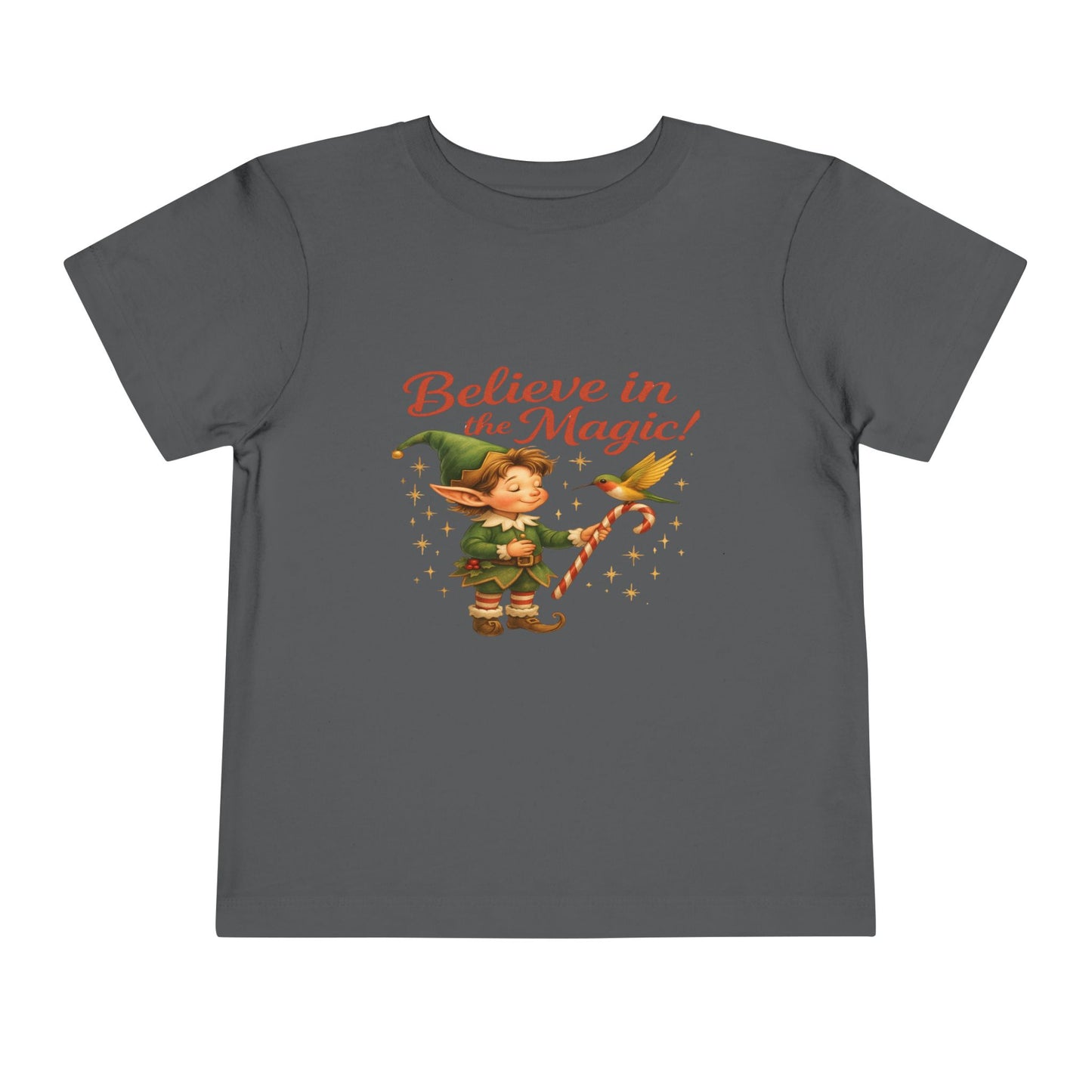 Elf & Hummingbird Christmas Tee - Believe in Magic!