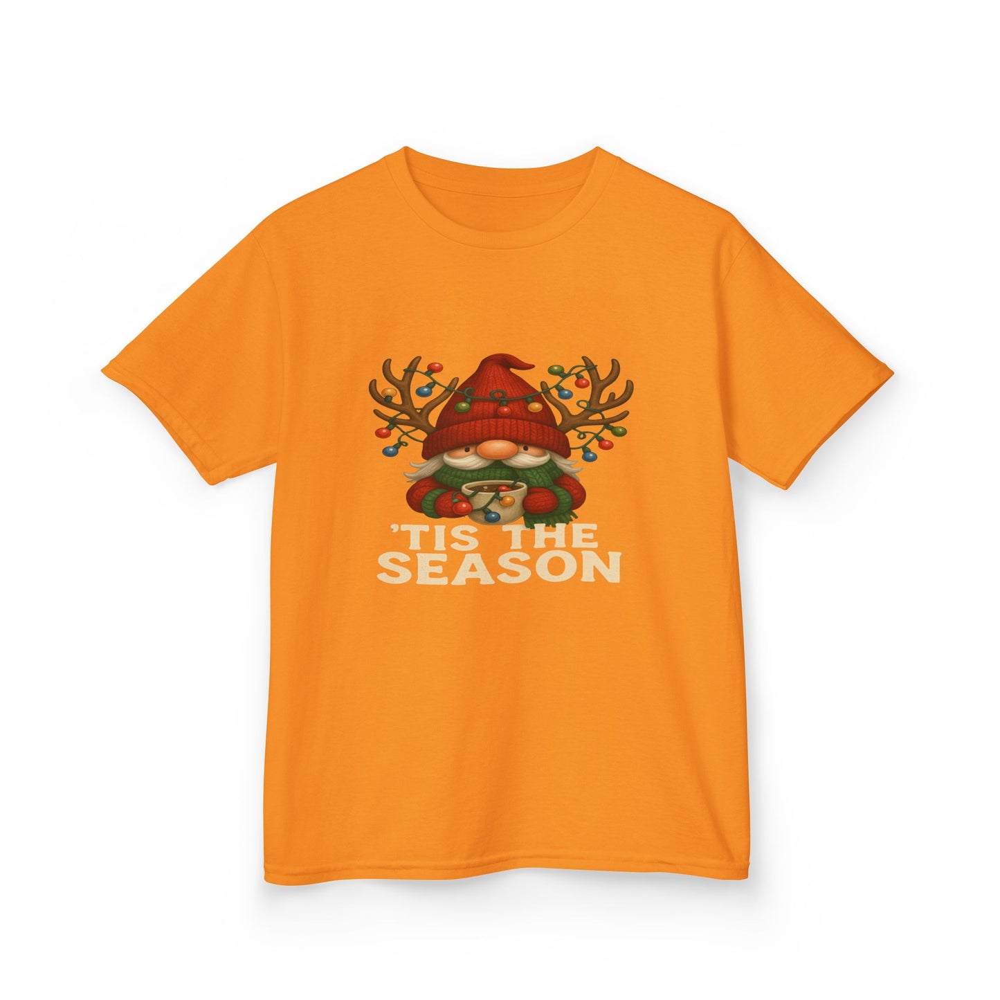 Gnome Dino 'Tis The Season Kids Christmas Tee