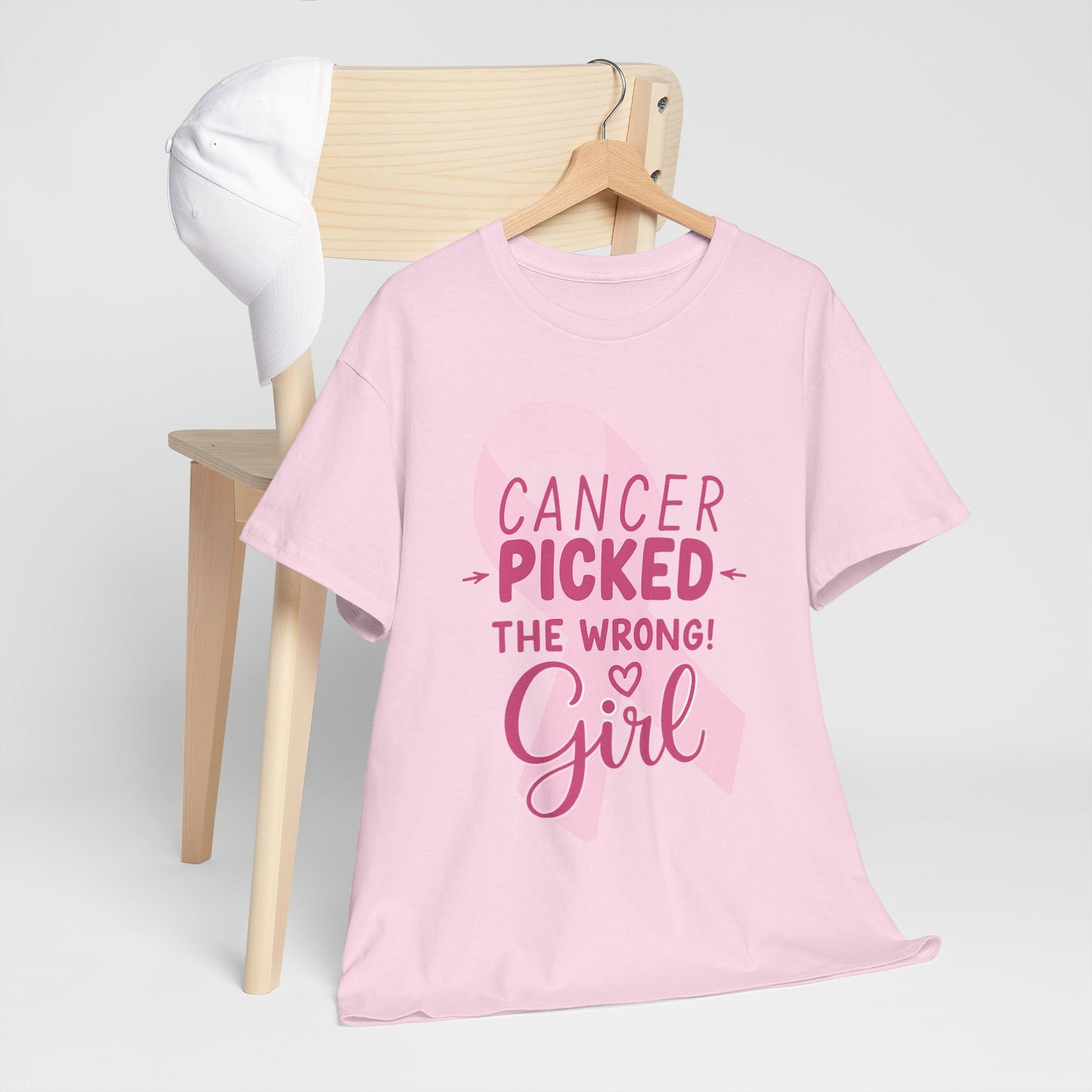 Cancer: The Wrong Picked Girl - Pink Ribbon Tee