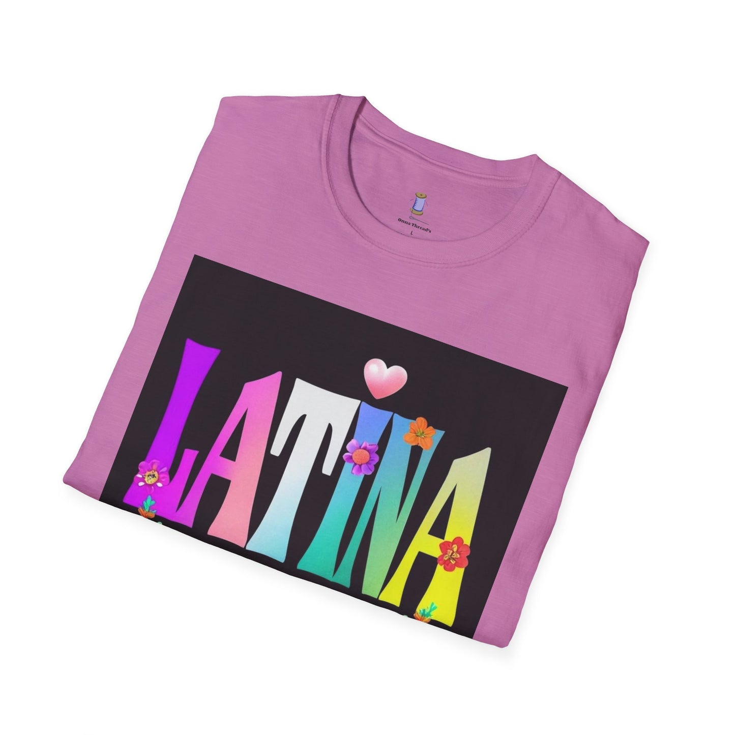 Colorful Latina Floral T-Shirt, Unisex Tee, Pride Shirt, Floral Graphic Tee, Gift for Her, Summer Style, Celebration Shirt