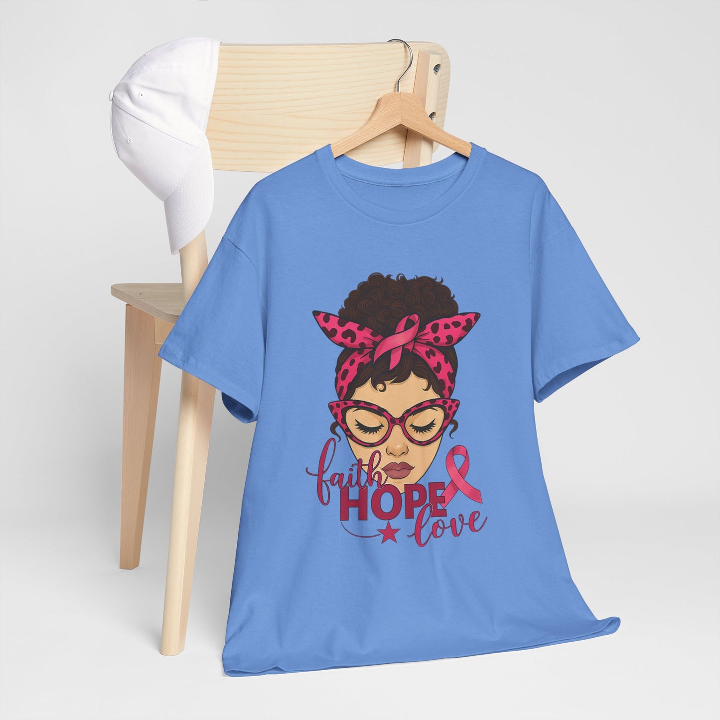 Hope, Faith, Love: Breast Cancer Awareness Tee