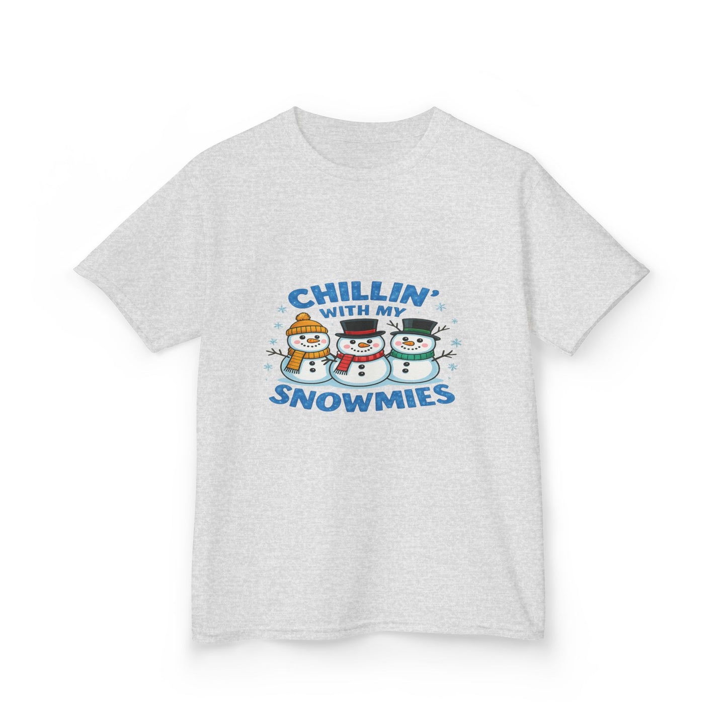 Chillin' with My Snowmies Christmas Tee - Kids Holiday Shirt