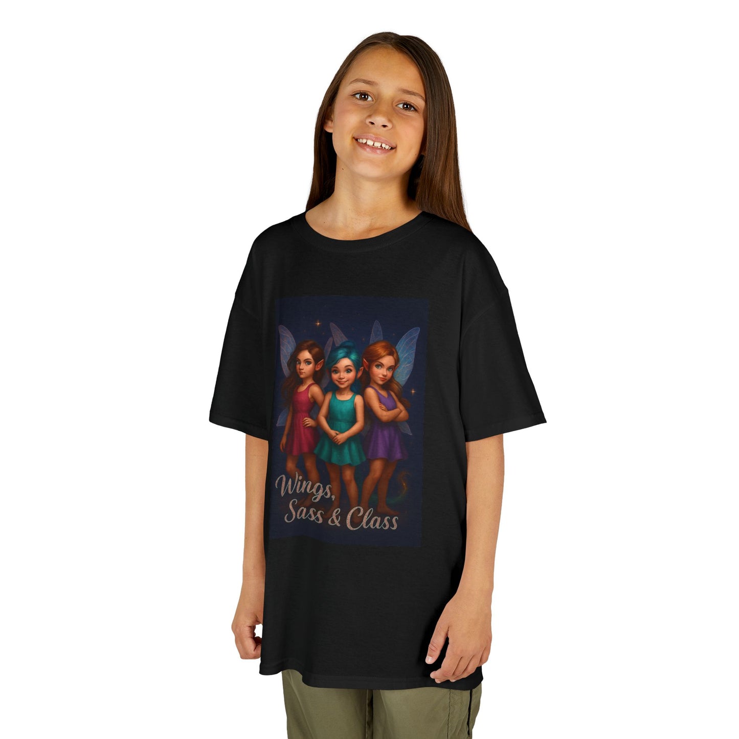 Whimsical Fairy Kids Tee, Cute T-Shirt for Girls, Birthday Gift, Fairytale Apparel, Fantasy Themed Clothing
