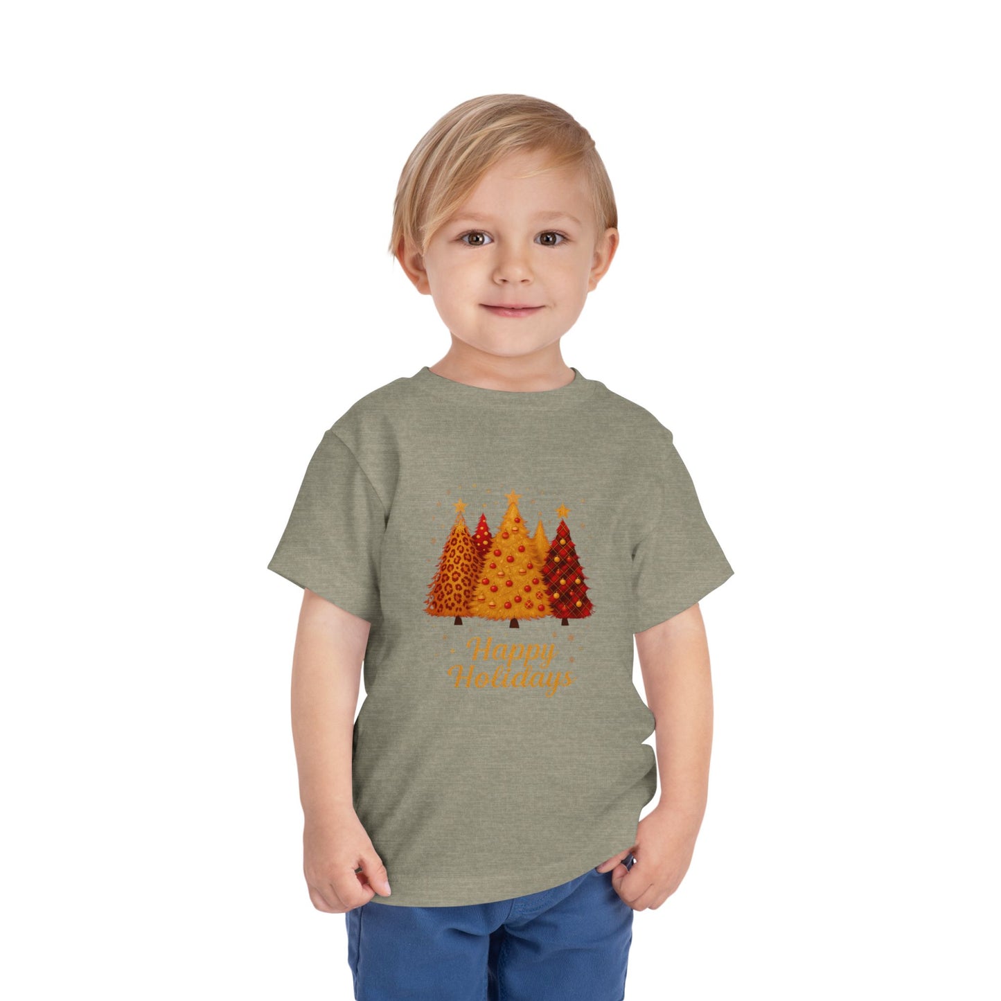 Happy Holidays Christmas Tree Toddler Tee