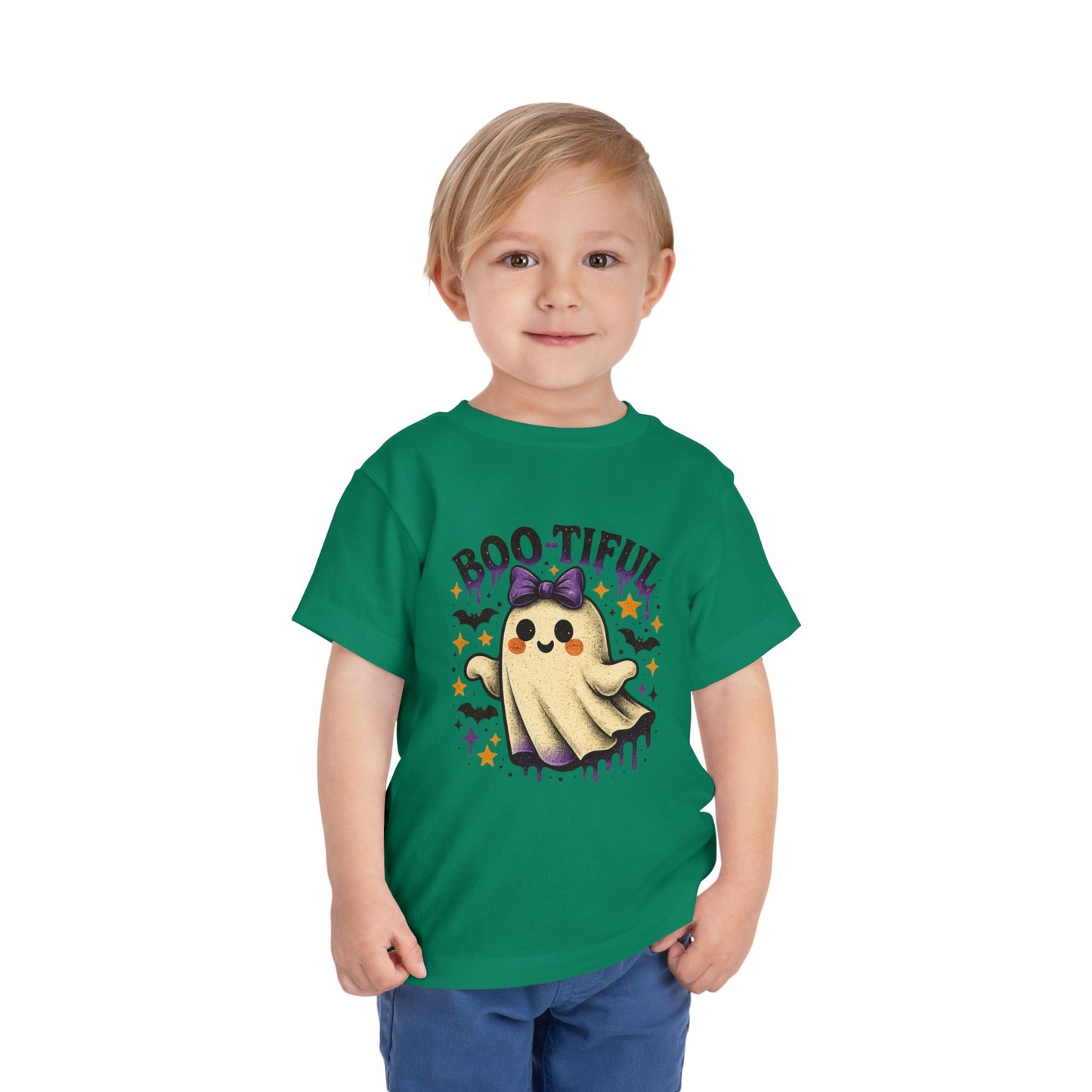 Boo-tiful Ghost Halloween Toddler Tee