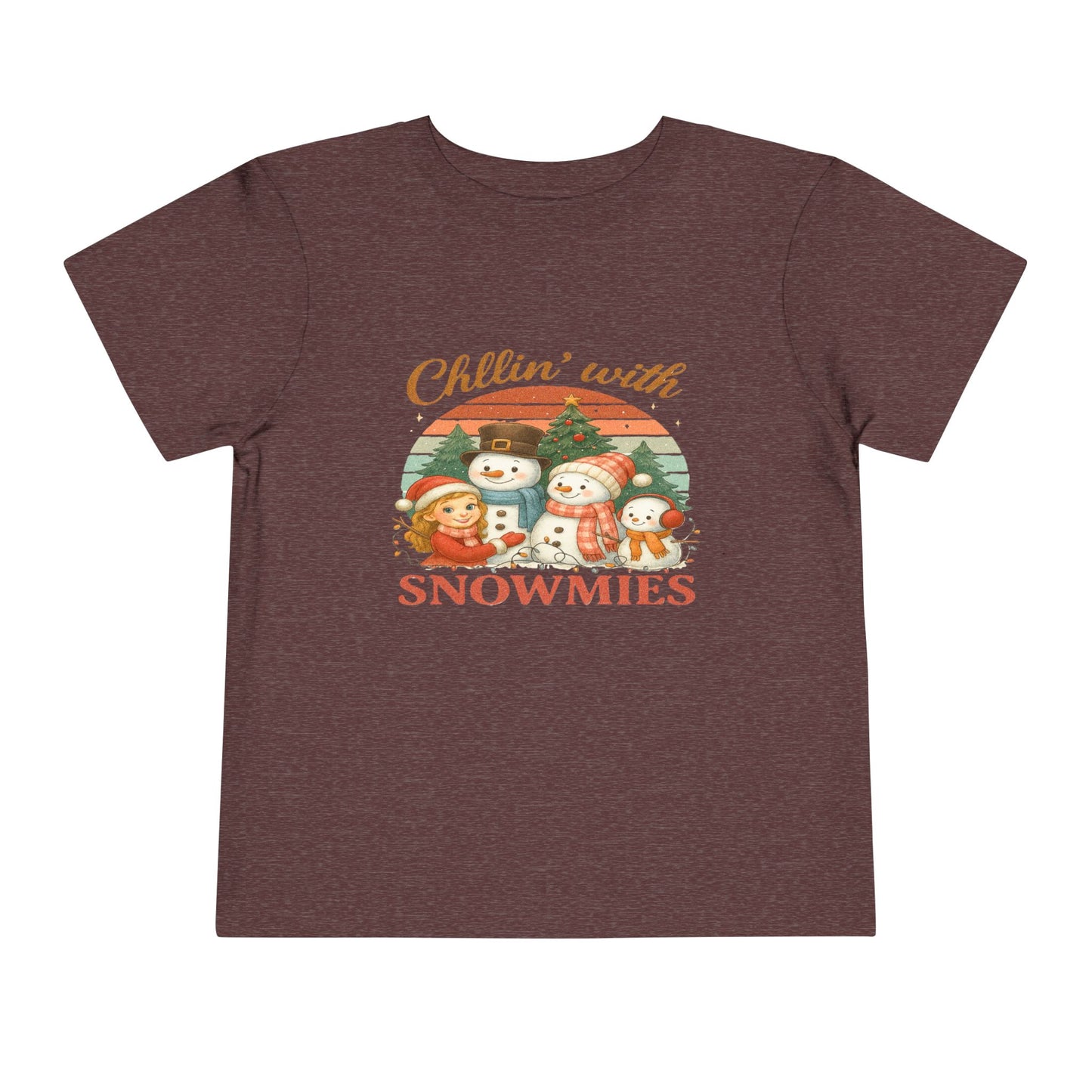 Chillin' with Snowmies Toddler Christmas Tee