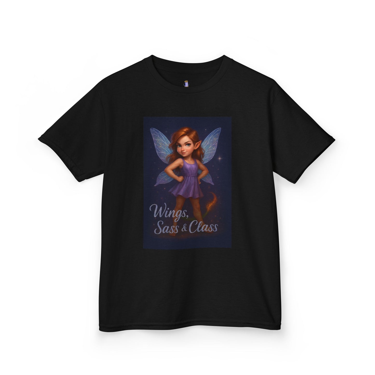 Whimsical Fairy Kids Tee, Magical Gift for Birthdays, Playdates, Dance Class, Cute Summer Shirt, Wings Sass & Class