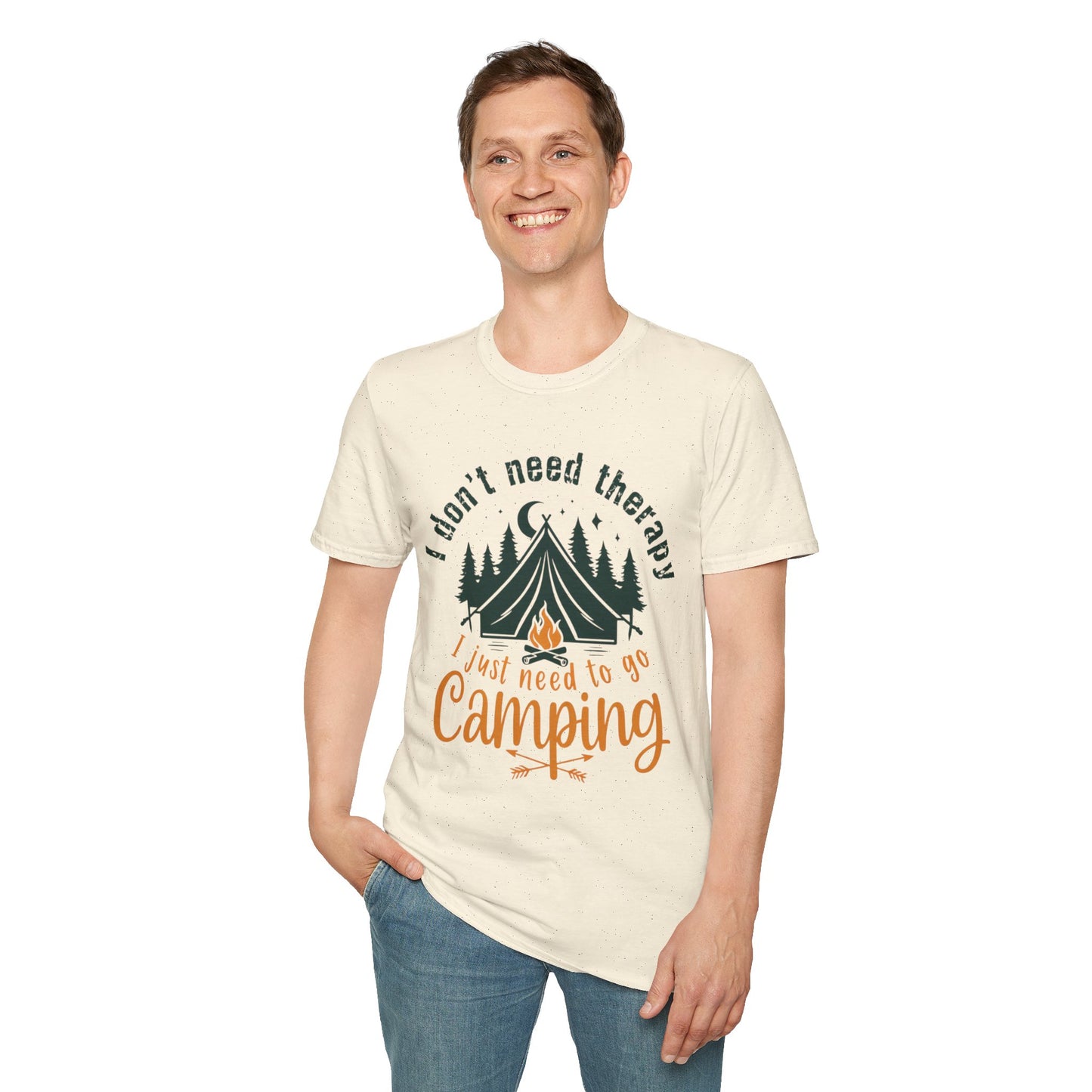 Camping Therapy Unisex T-Shirt | Outdoor Enthusiast Gift | Nature Lover Tee | Adventure Shirt | Camping Apparel