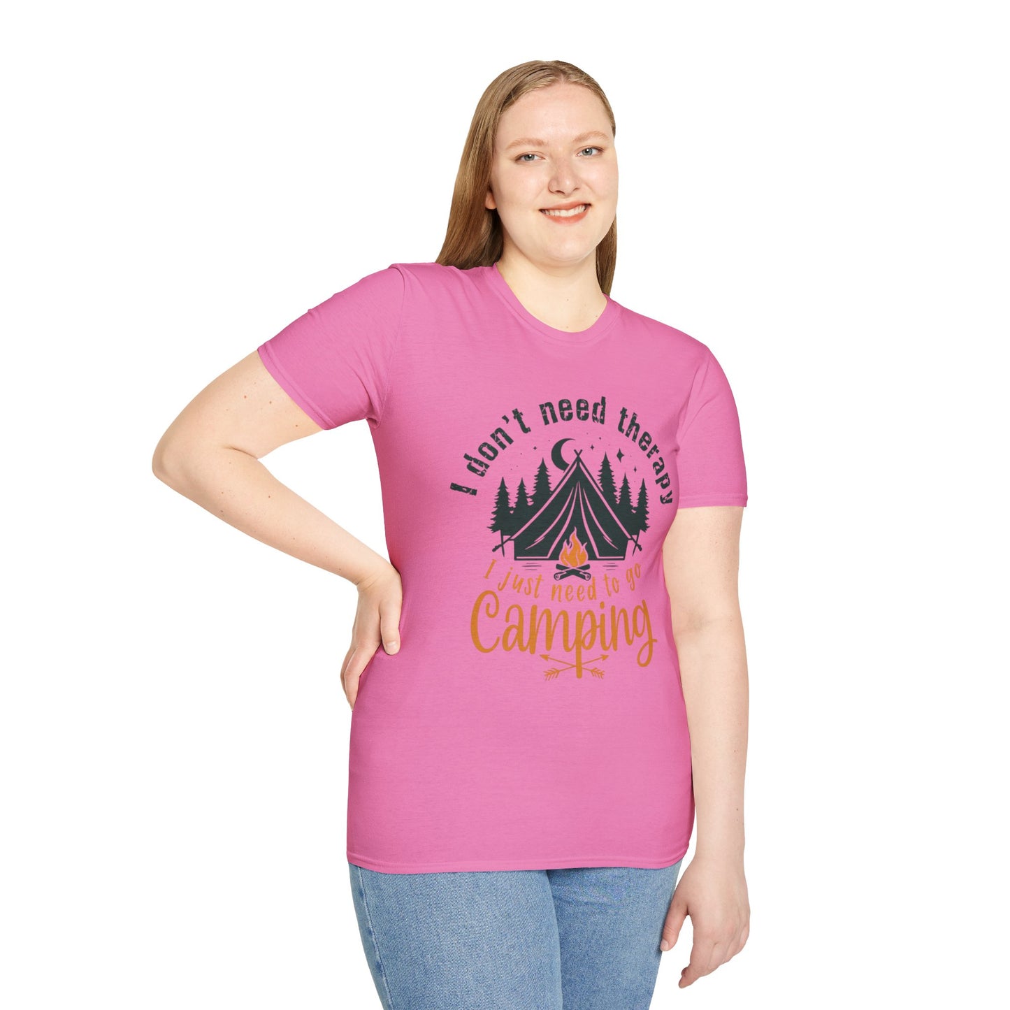 Camping Therapy Unisex T-Shirt | Outdoor Enthusiast Gift | Nature Lover Tee | Adventure Shirt | Camping Apparel