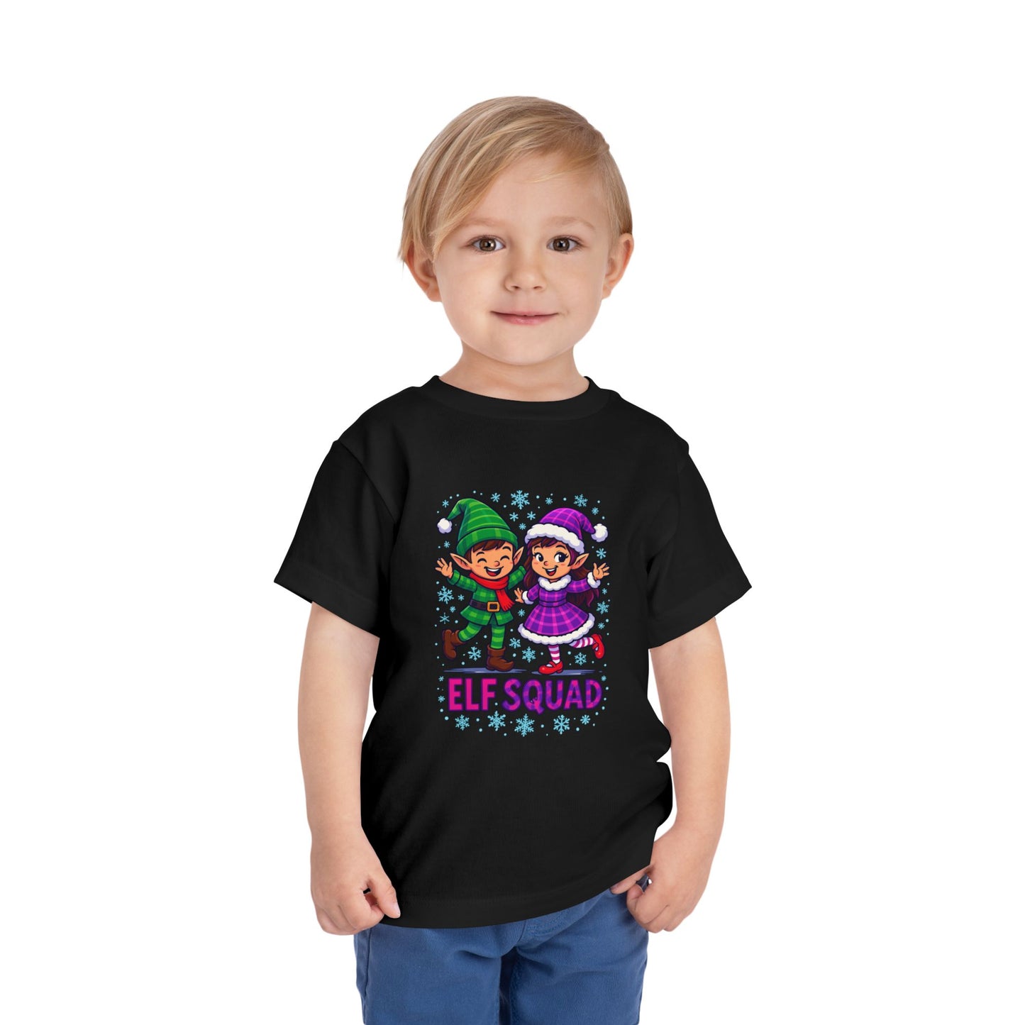 Elf Squad Toddler Christmas Tee