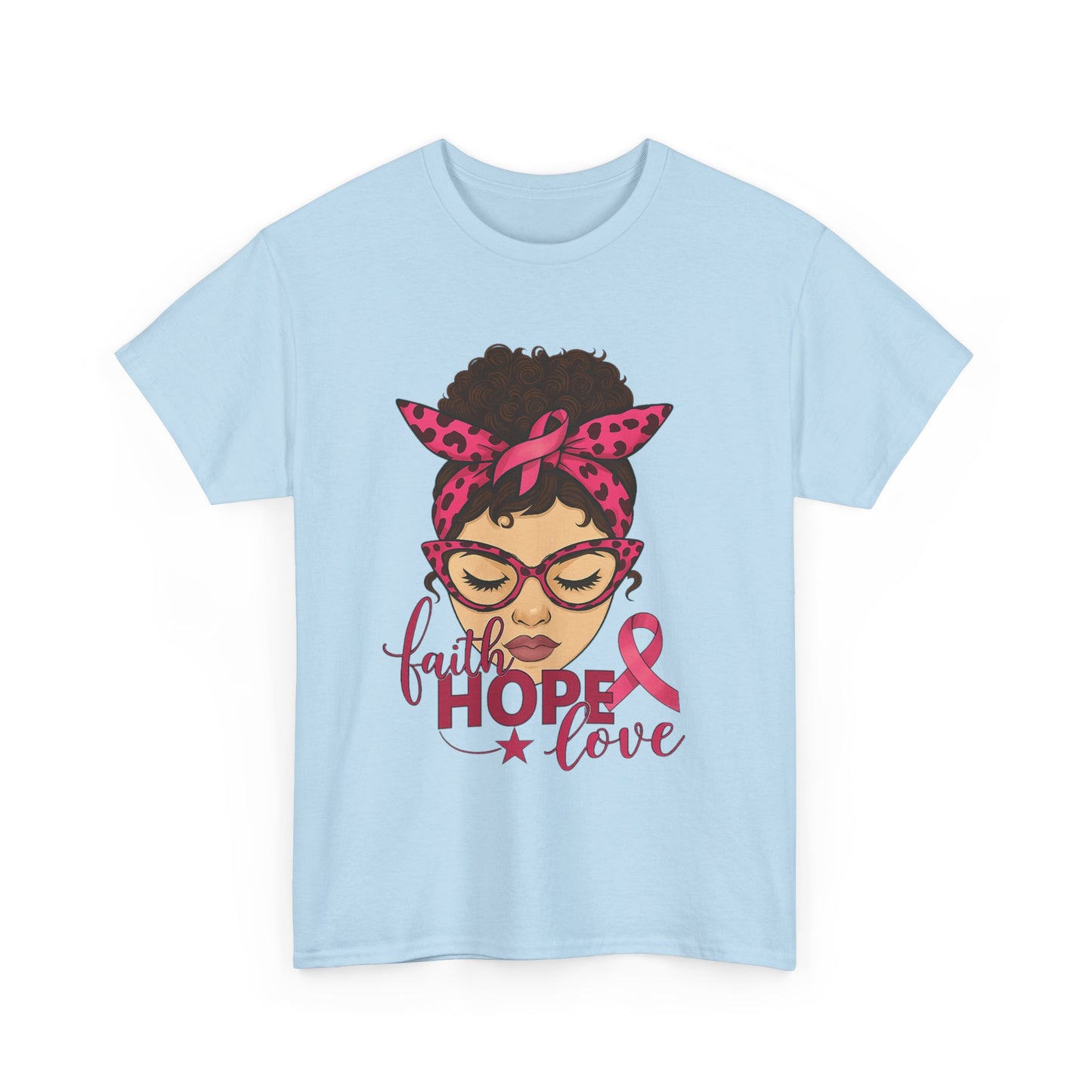 Hope, Faith, Love: Breast Cancer Awareness Tee