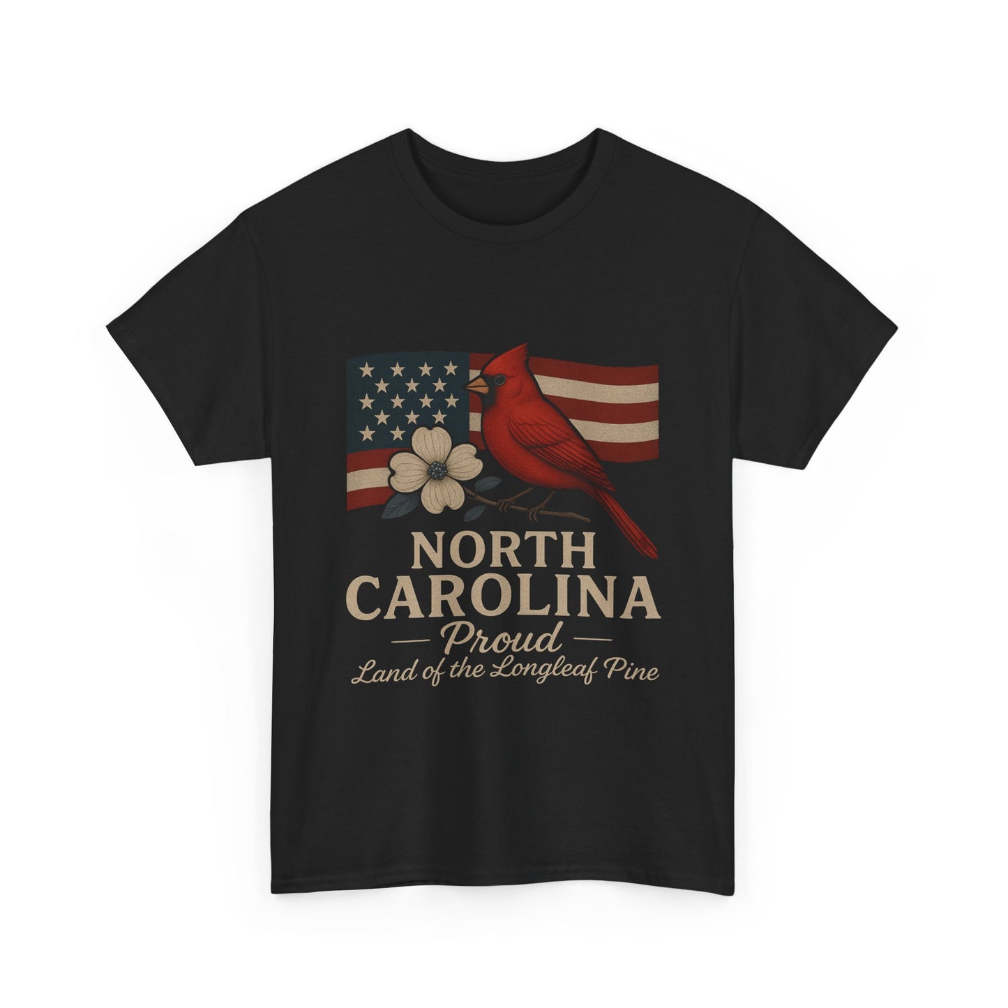 NC Pride: Cardinal, Dogwood & State Flag Tee
