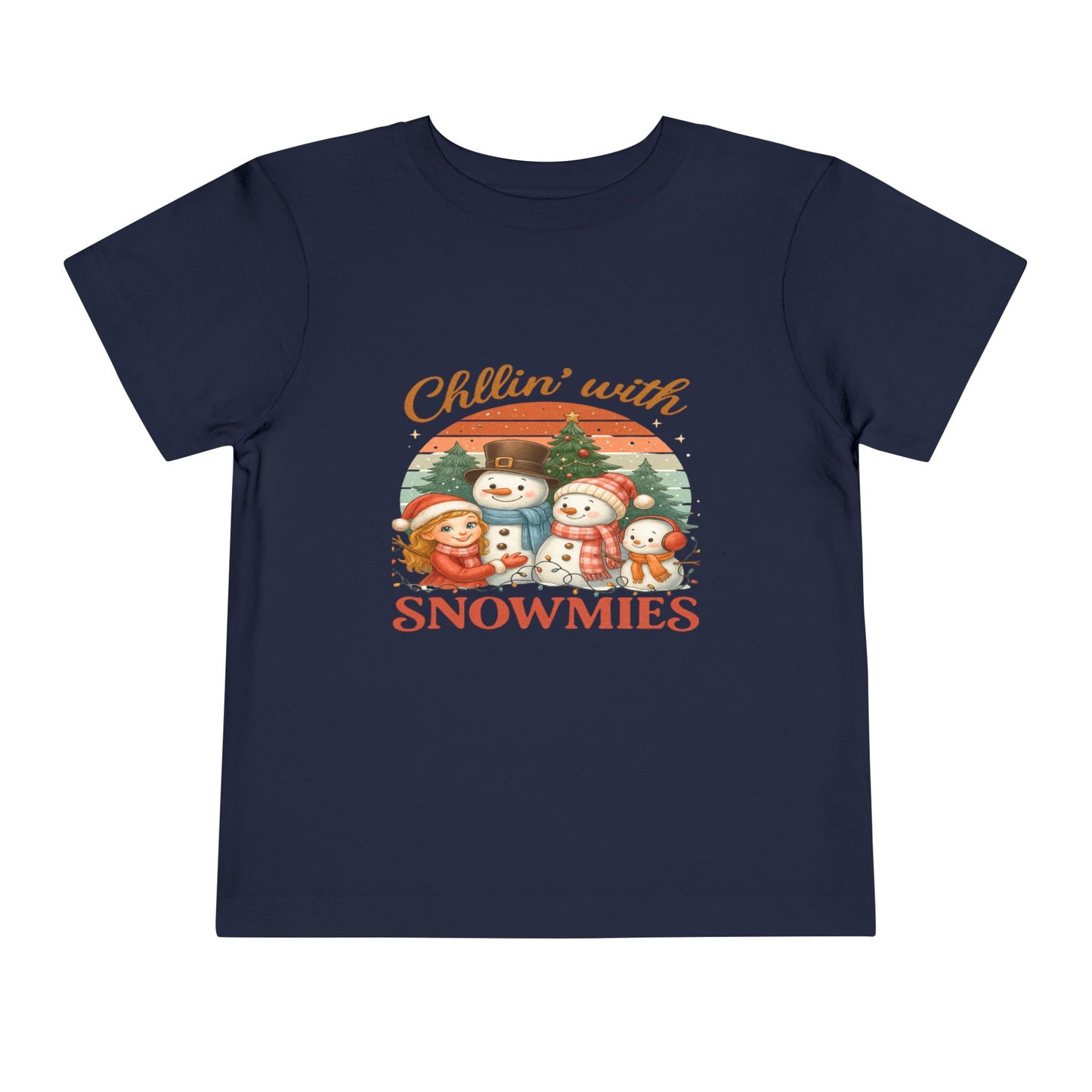 Chillin' With Snowmies Toddler Christmas Tee