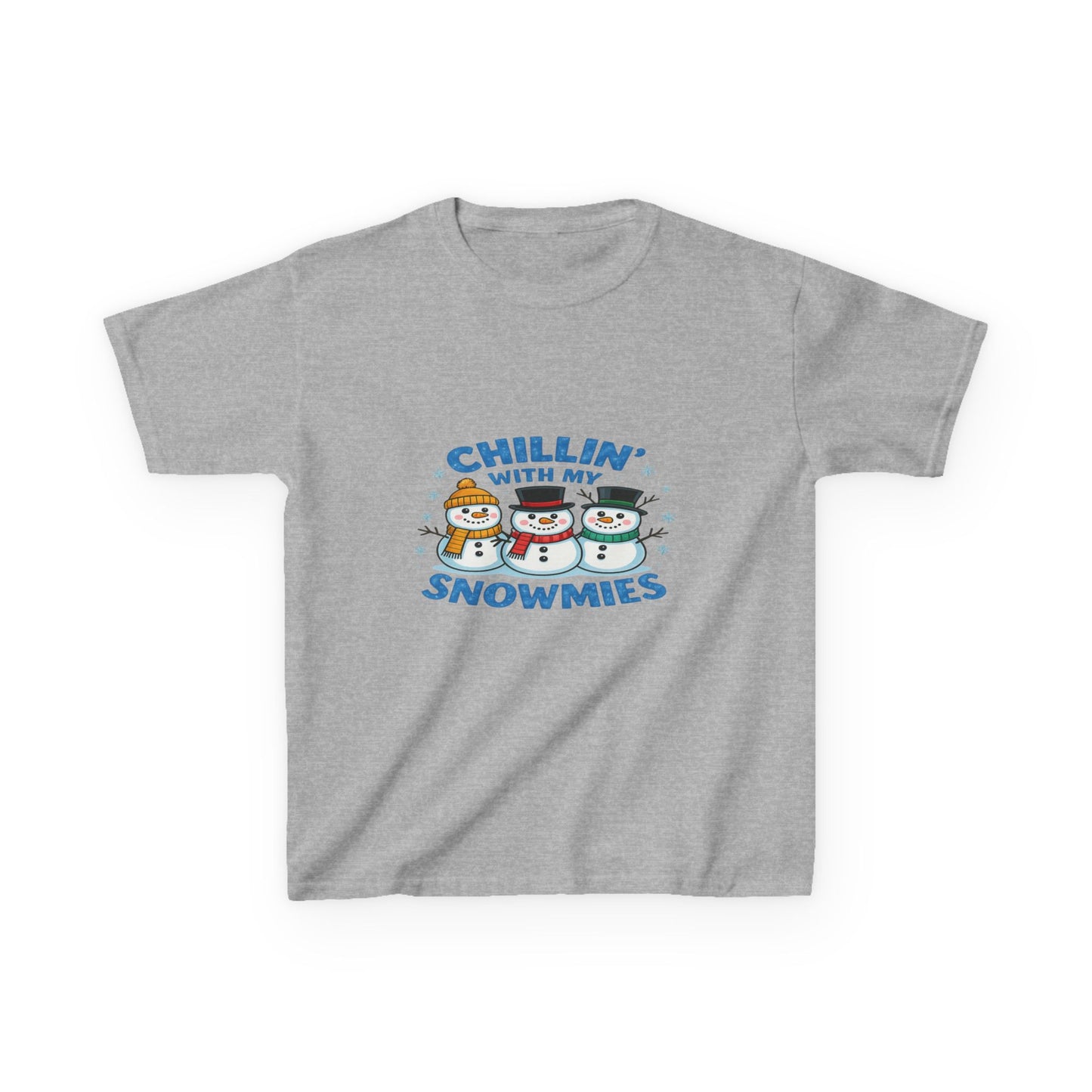 Chillin' with My Snowmies Christmas Tee - Kids Holiday Shirt