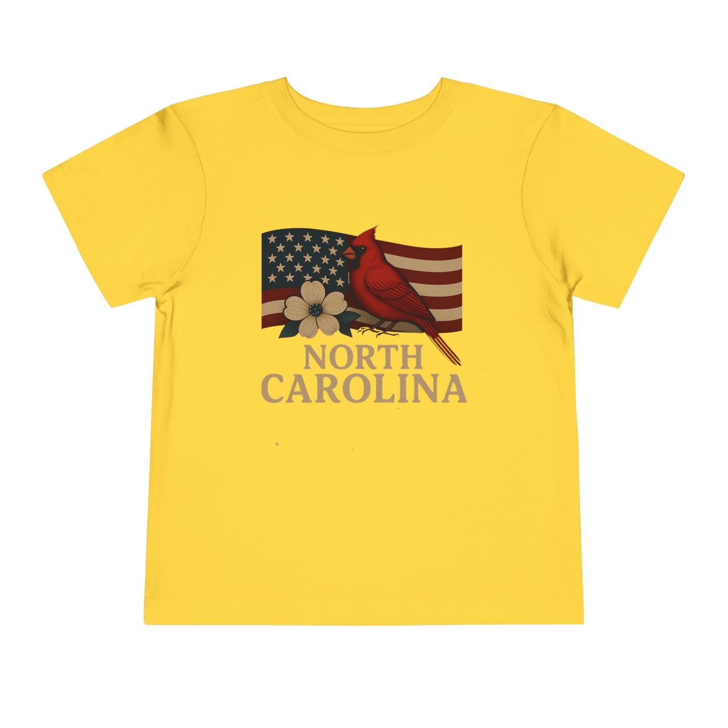 NC Cardinal & Dogwood Toddler Christmas Tee
