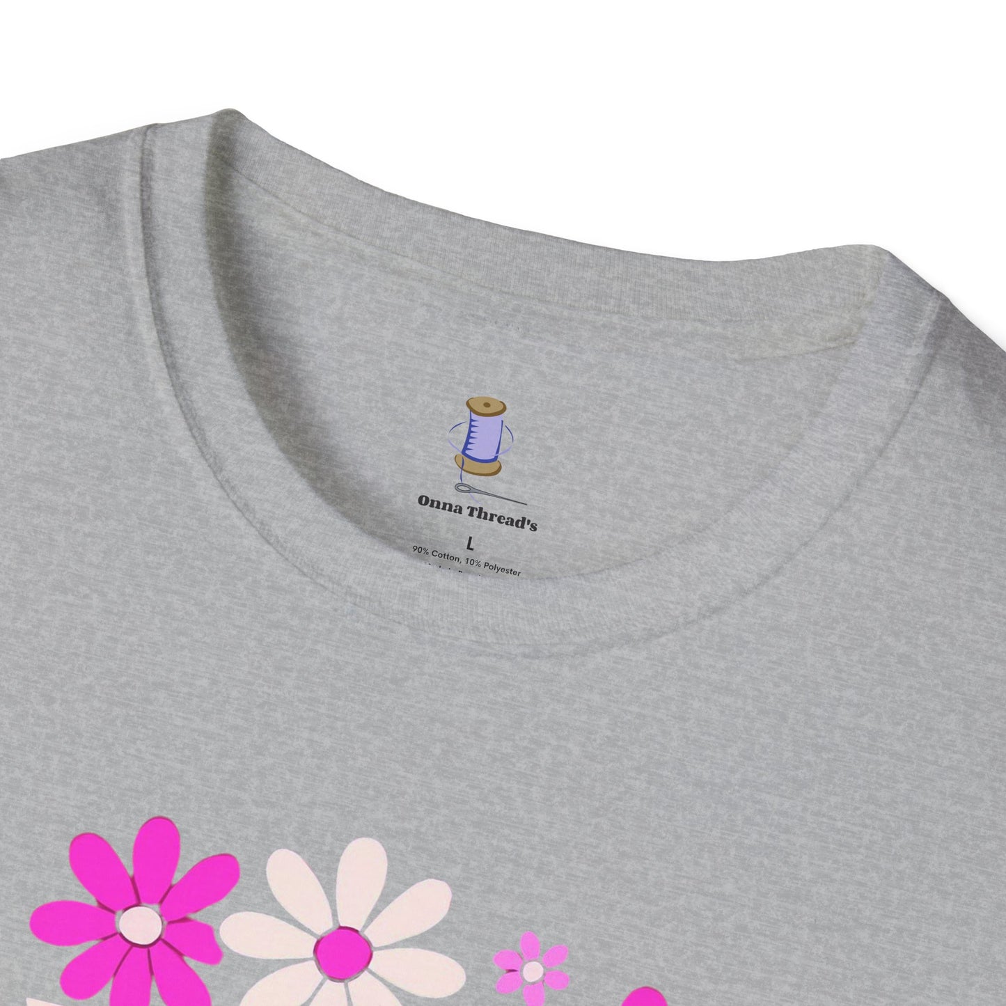 Floral Grow Girl T-Shirt, Cute Graphic Tee, Gift for Plant Lovers, Spring Fashion, Nature Lover Apparel