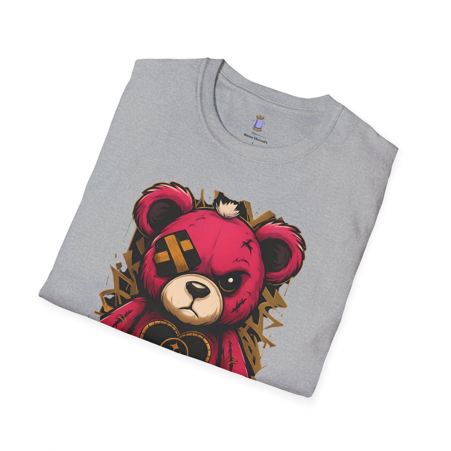 Cute Teddy Bear Graphic Tee, Soft Unisex Shirt, Casual Wear, Unique Gift, Gift for Her, Holiday Apparel