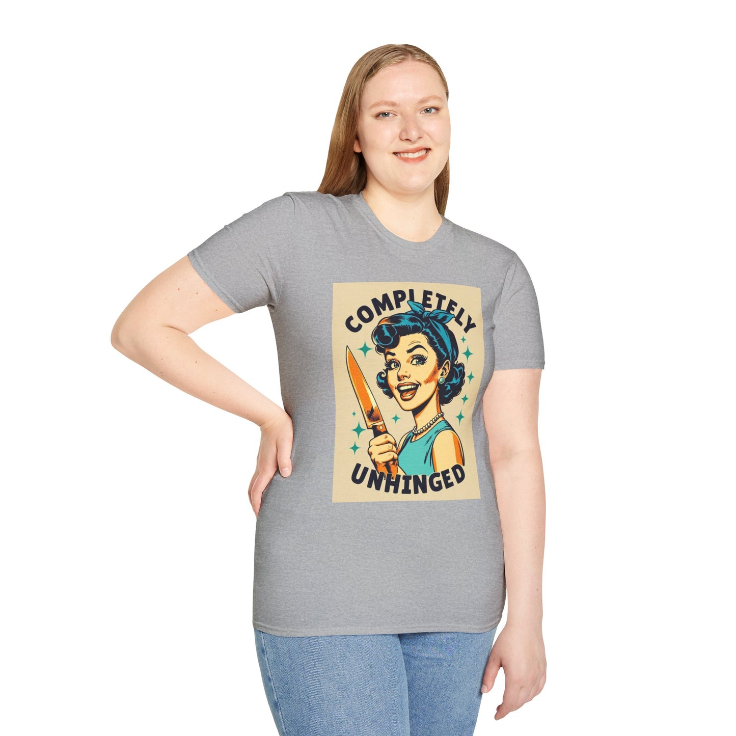 Unhinged Vintage Graphic T-Shirt | Funny Gift, Quirky Style, Unique Statement Tee, Casual Wear, Gift for Friends