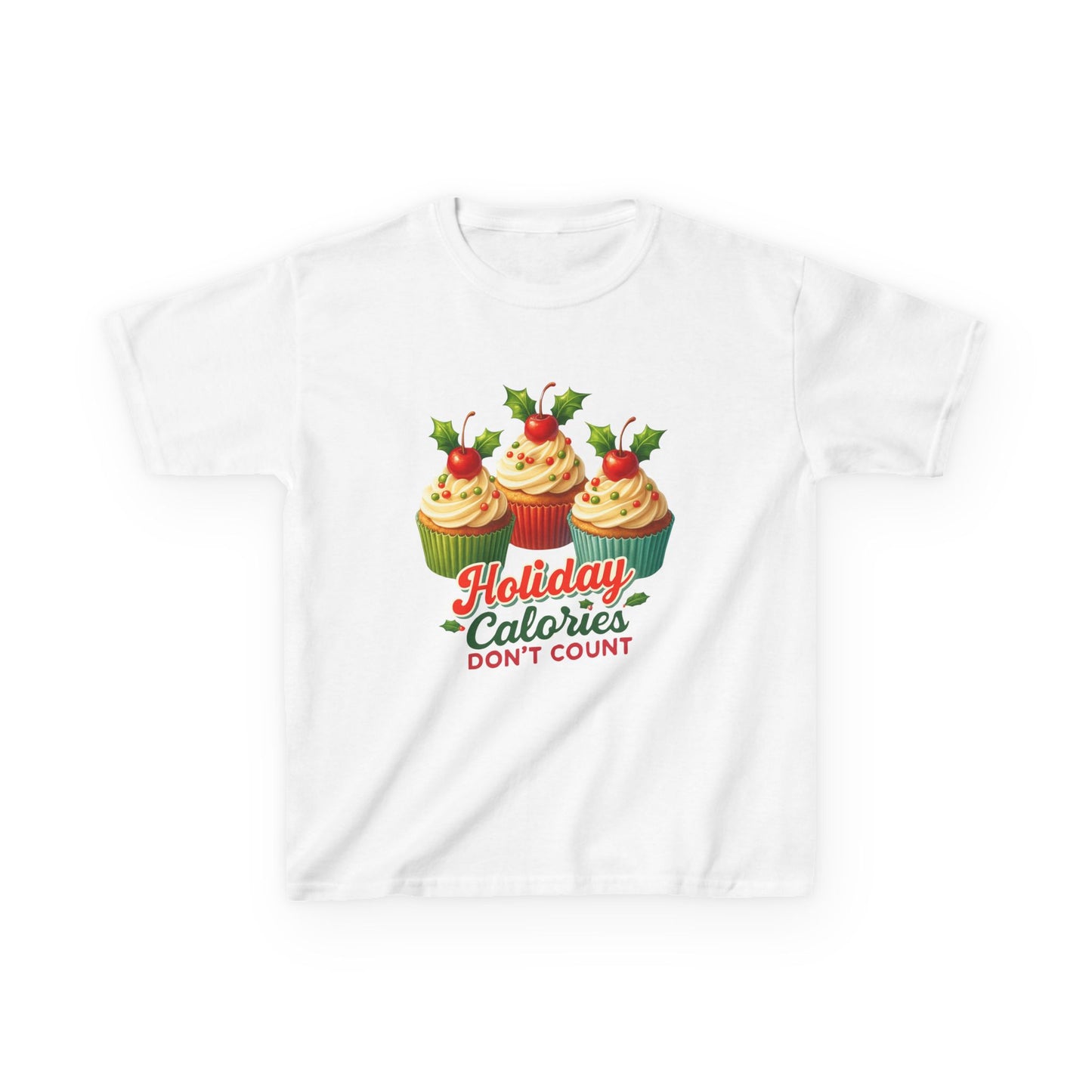 Holiday Cupcake Dino Tee - Christmas Fun!