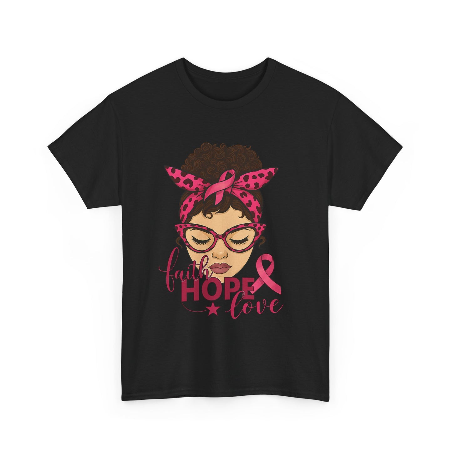 Hope, Faith, Love: Breast Cancer Awareness Tee