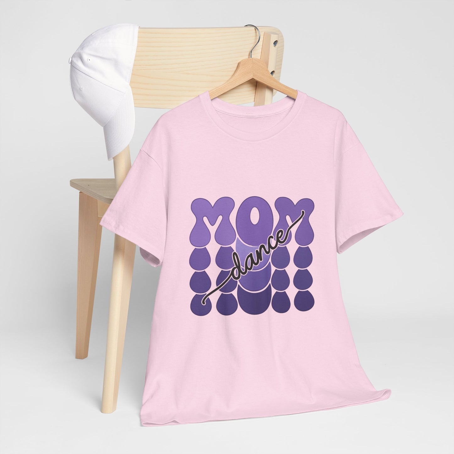 MOM Dance – Purple Letter Stage Spirit Tee