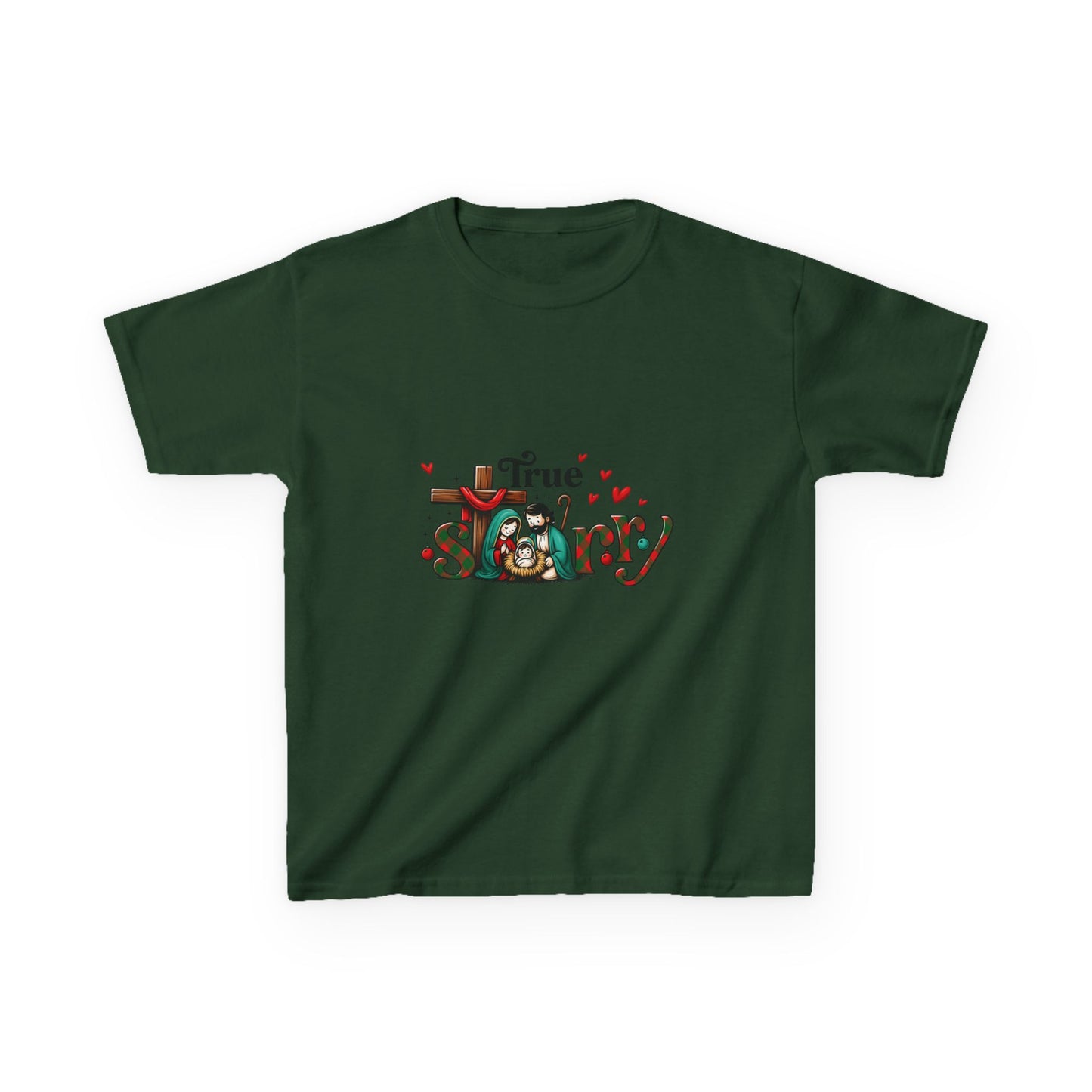 True Story Nativity Christmas Tee - Dinosaur Fun!