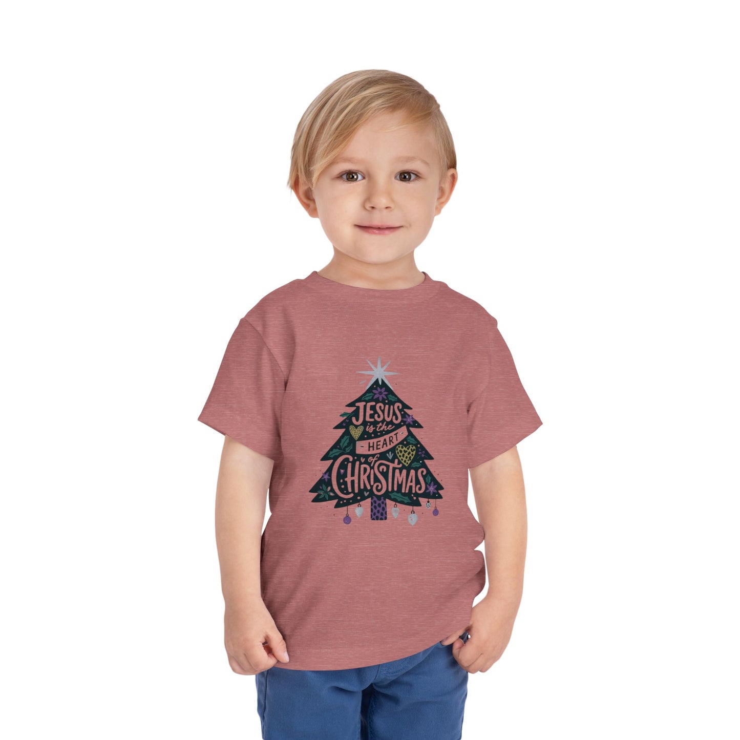 Jesus is the Heart of Christmas Toddler Tee