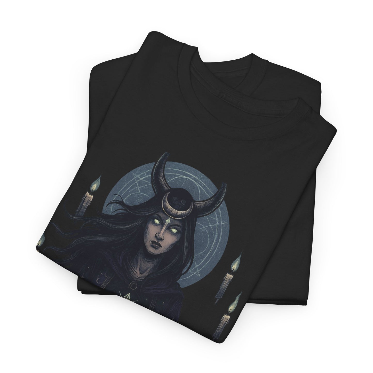 Moonlit Sorceress – Enchanted Candlelight Tee