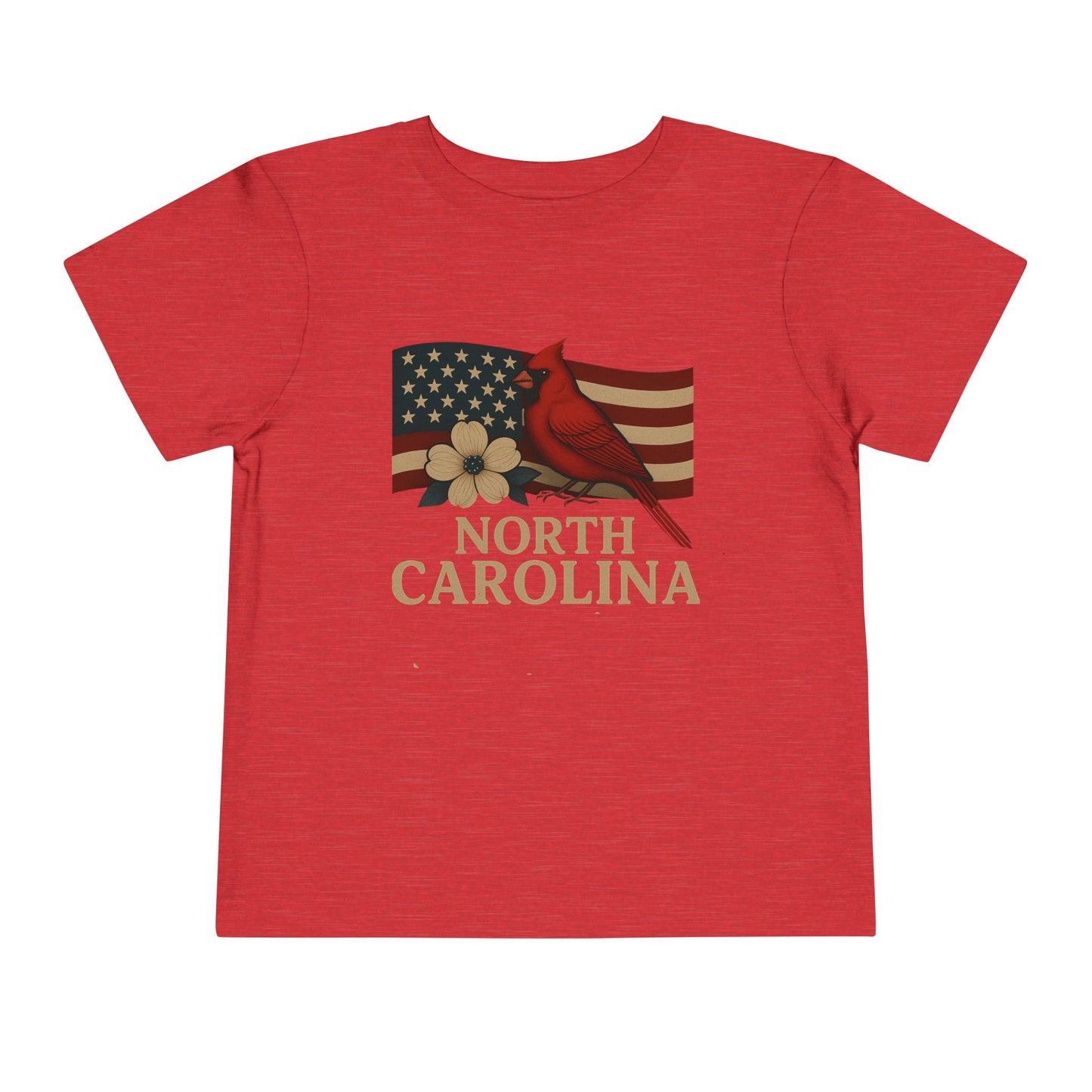 NC Cardinal & Dogwood Toddler Christmas Tee