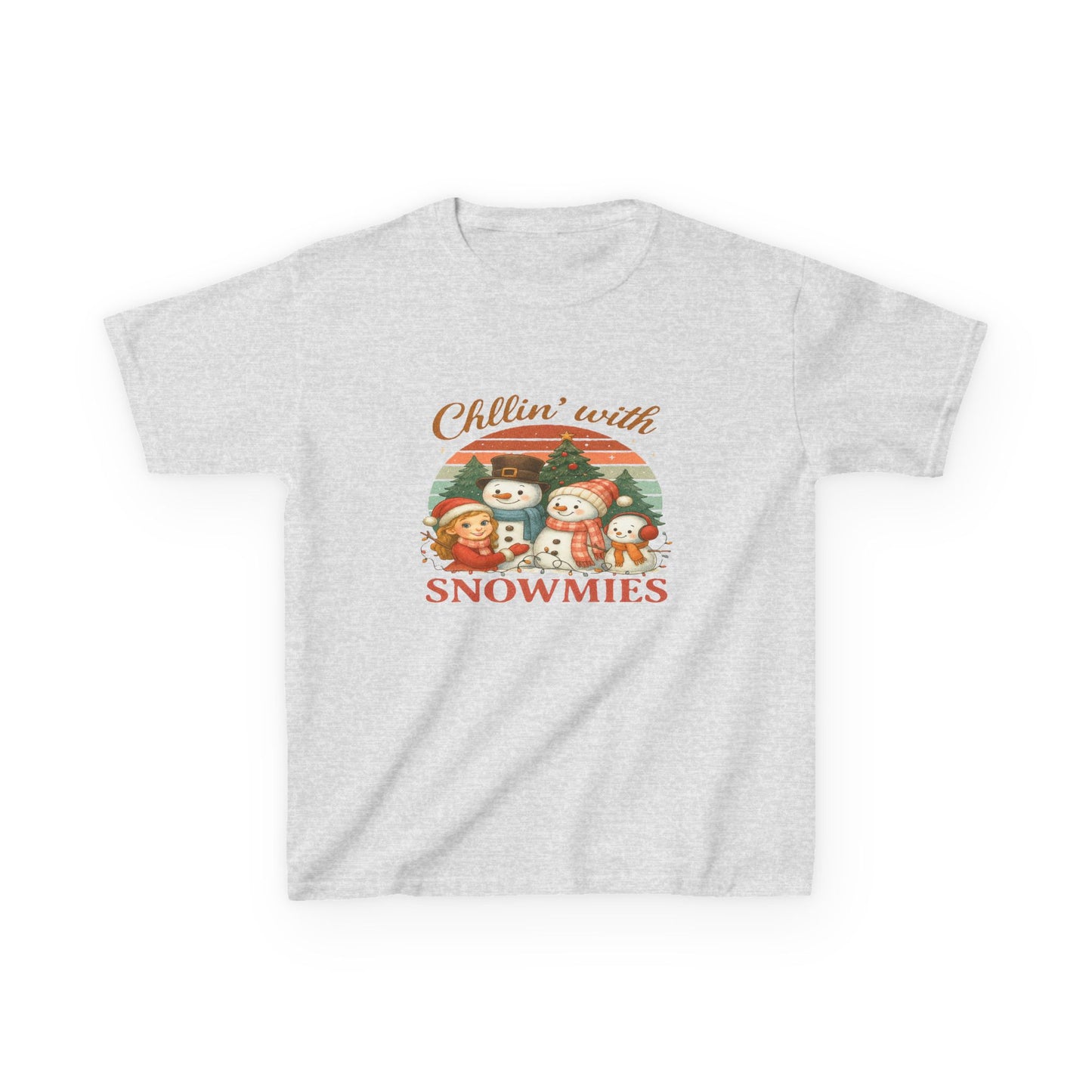 Chillin' with Snowmies Kids Christmas Tee