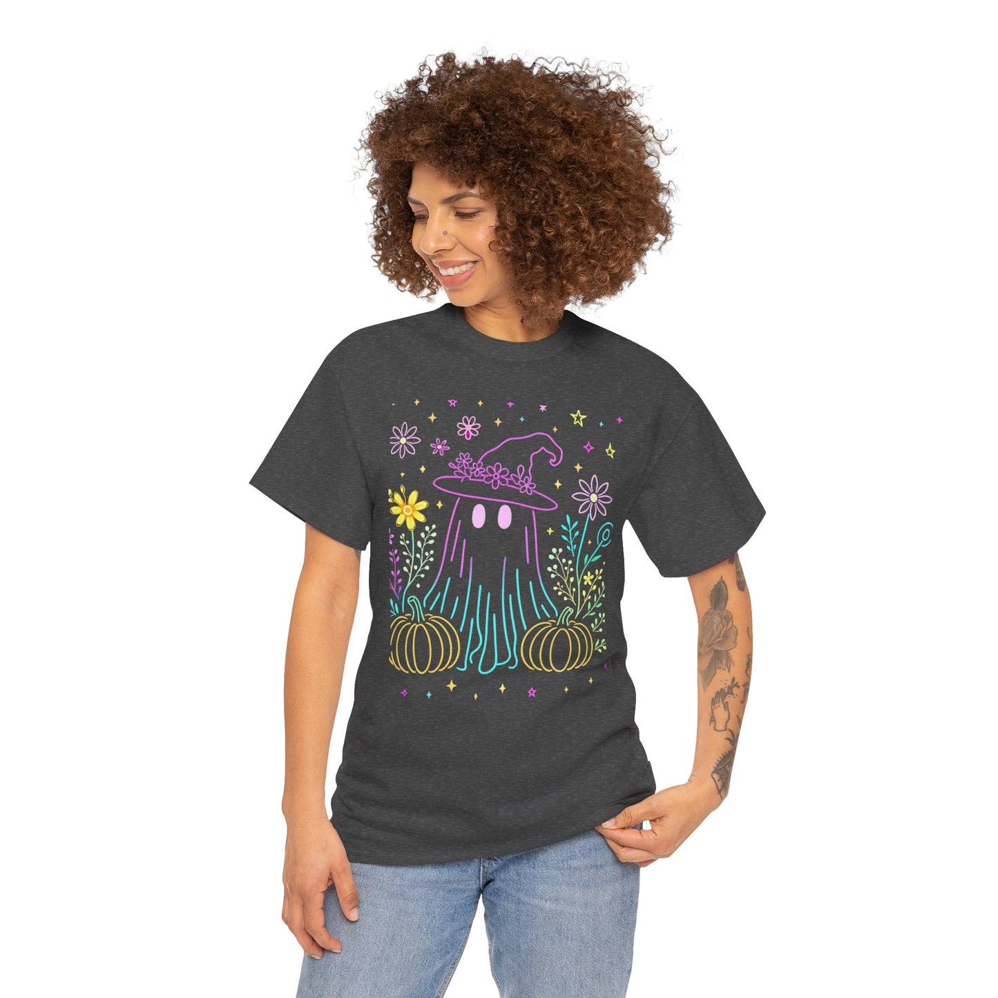 Pastel Ghost Witch Hat Tee