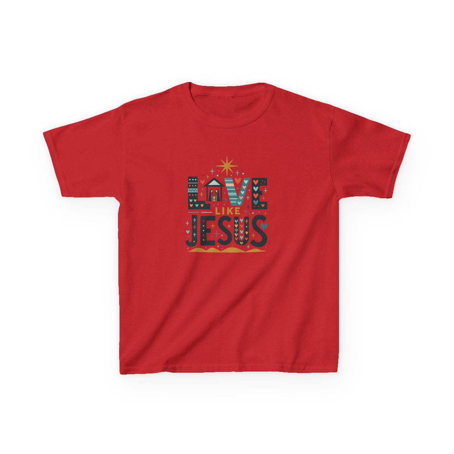 Love Like Jesus - Dino Christmas Tee