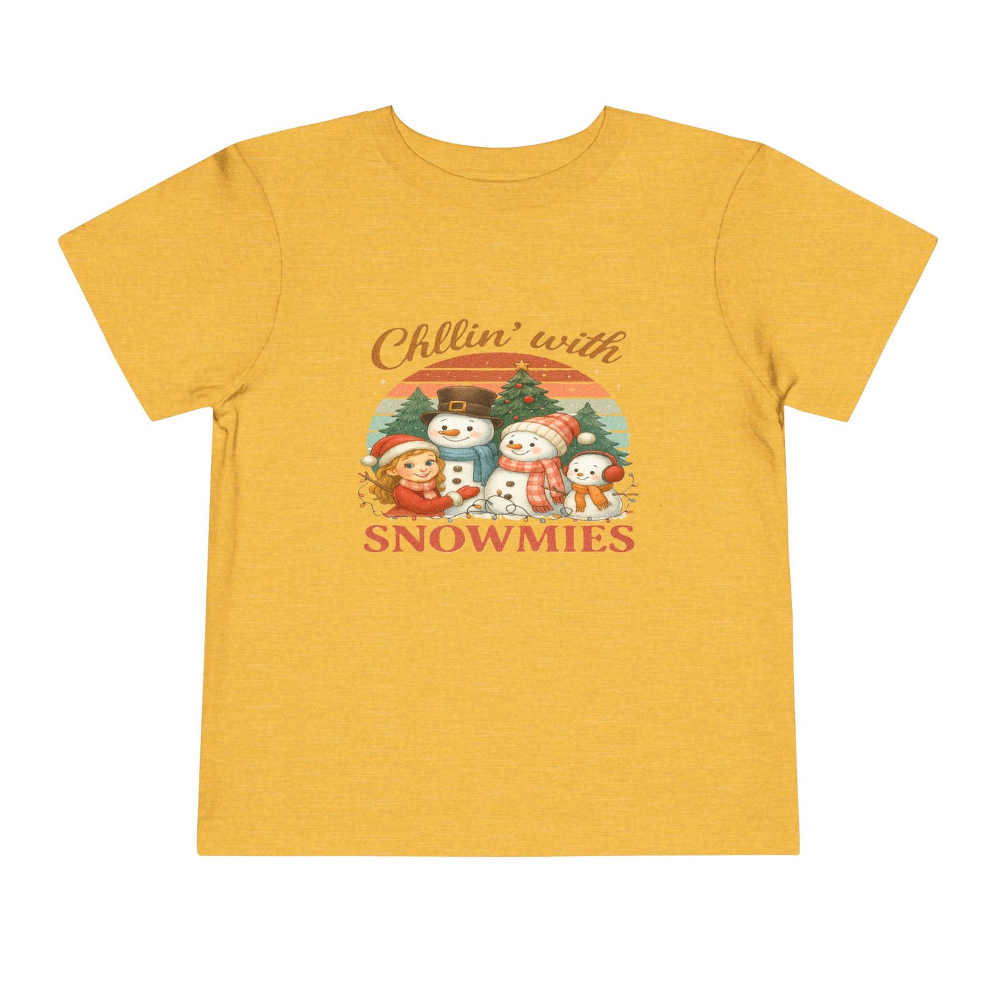 Chillin' with Snowmies Toddler Christmas Tee