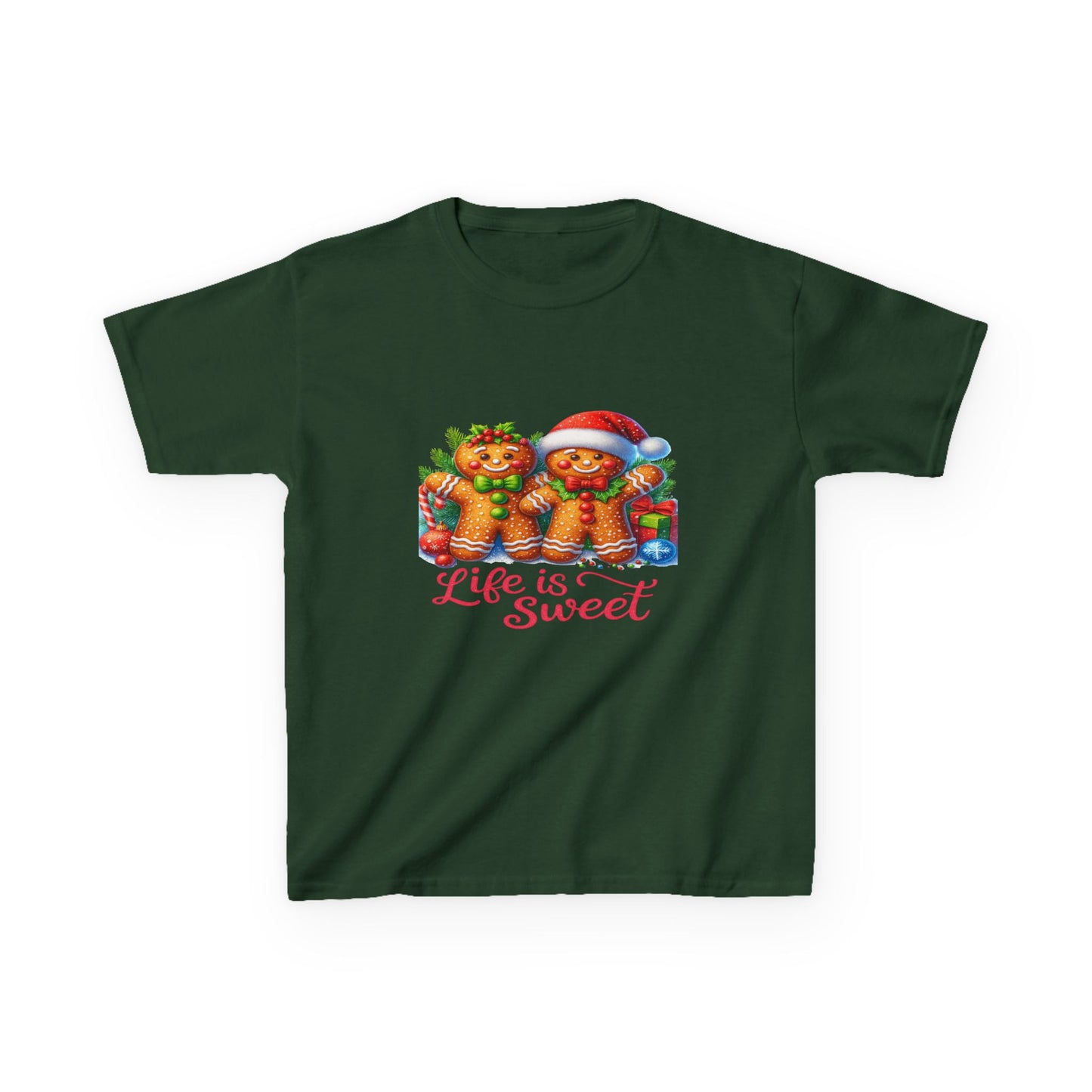 Gingerbread Dino Christmas Tee - Life is Sweet!