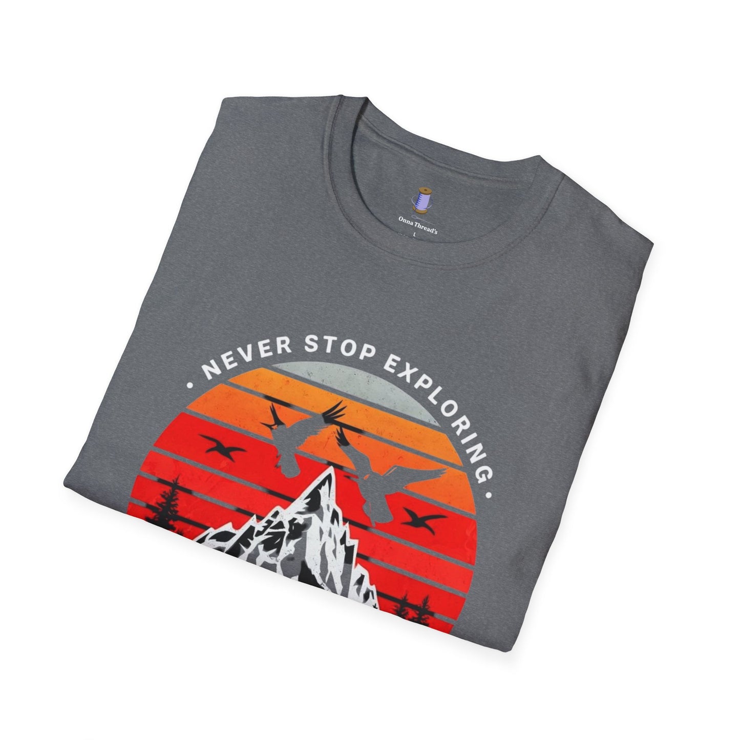 Adventure Awaits T-Shirt | Unisex Softstyle Tee | Perfect for Travel Lovers, Outdoor Adventures, Camping, Nature Gifts, Explore