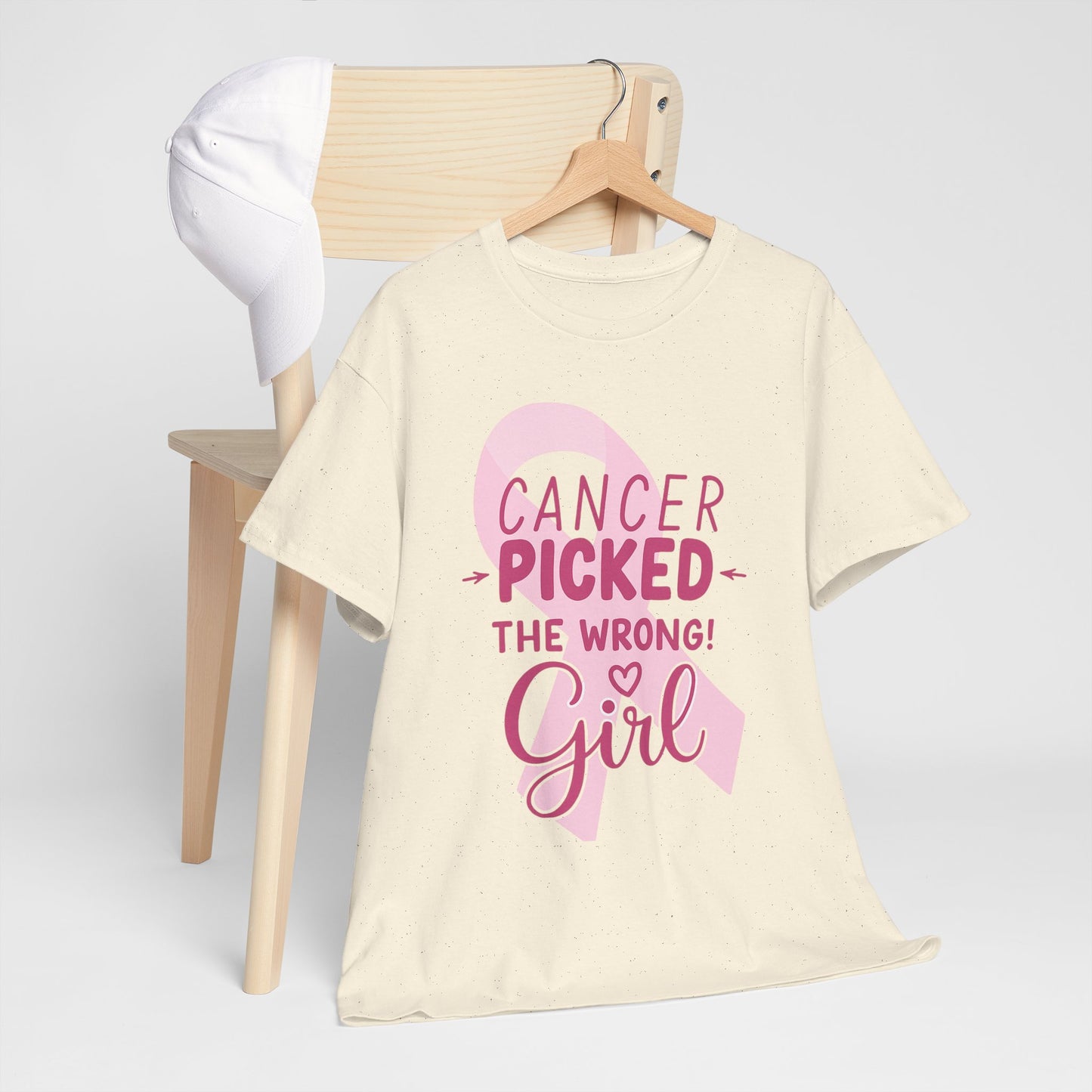 Cancer: The Wrong Picked Girl - Pink Ribbon Tee